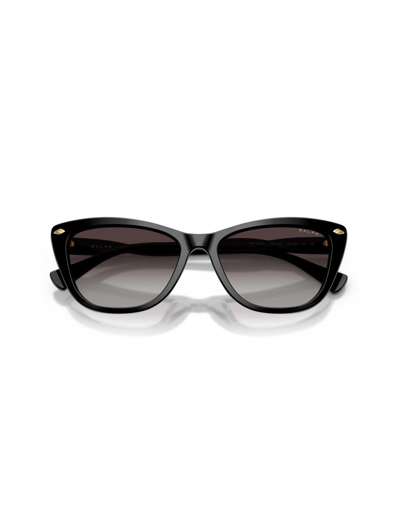 Image 4 of 5 of Ralph Black Cat Eye Sunglasses - 0ra5346u - Black