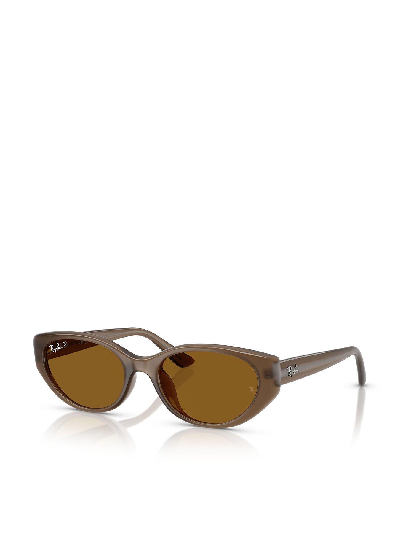 Ray-Ban Shallow Cat Eye Sunglasses With Tinted Lens - 0Rb4457D - Brown