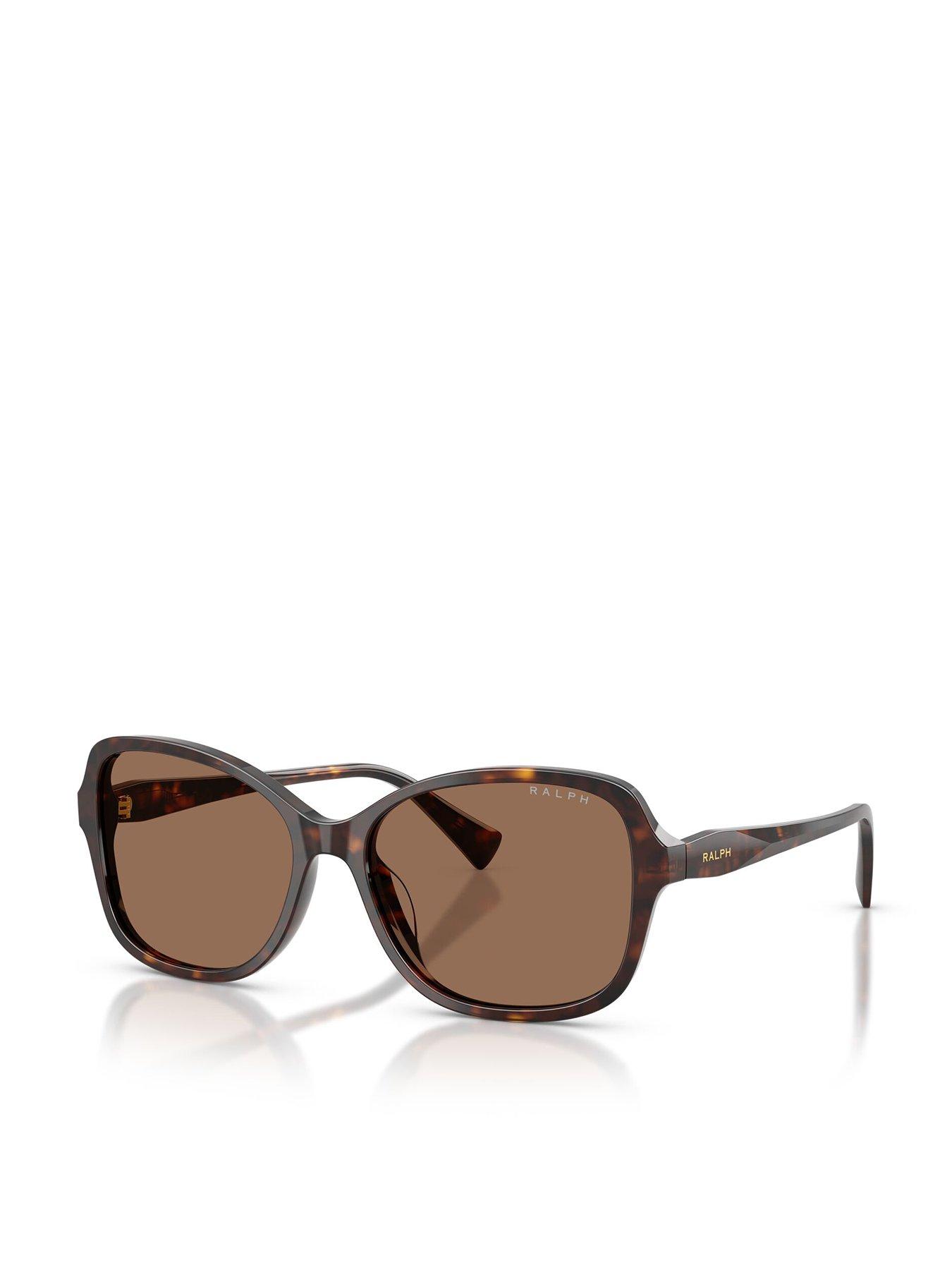 Ralph Round Subtle Cat Eye Sunglasses - 0ra5351u - Dark Havana Brown
