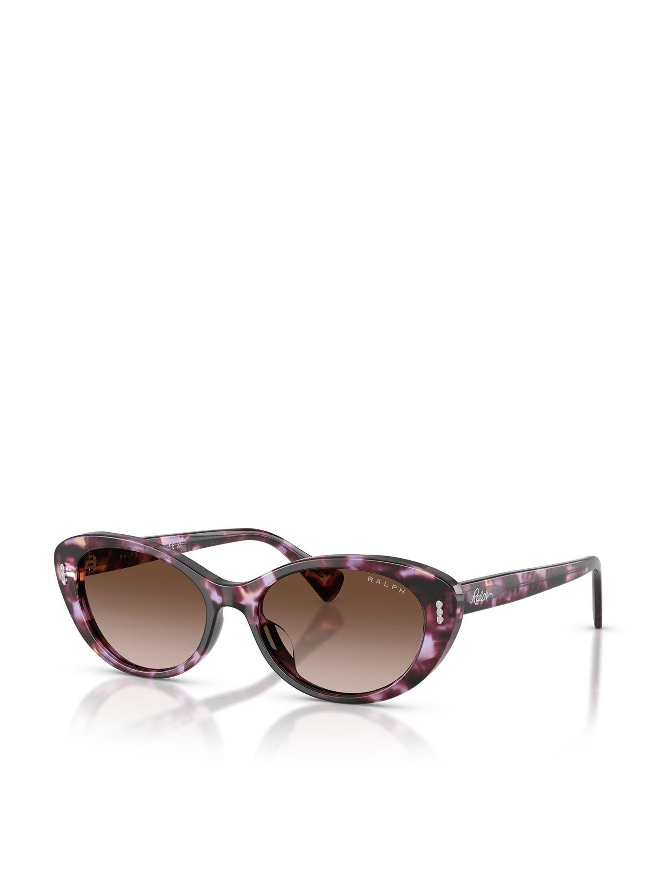 Image 1 of 5 of Ralph 0Ra5350U Cat Eye Sunglasses - Purple Havana