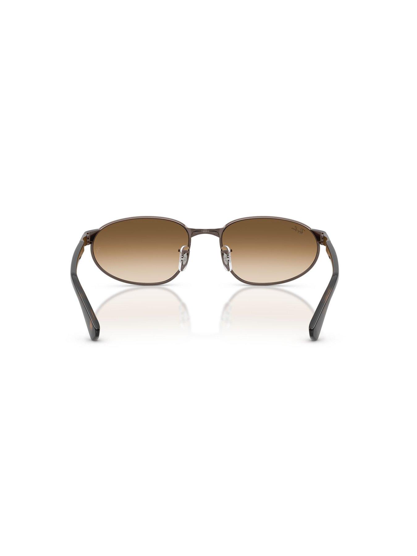 Image 5 of 5 of Ray-Ban Thin Frame Brown Metal Sunglasses - 0rb3777