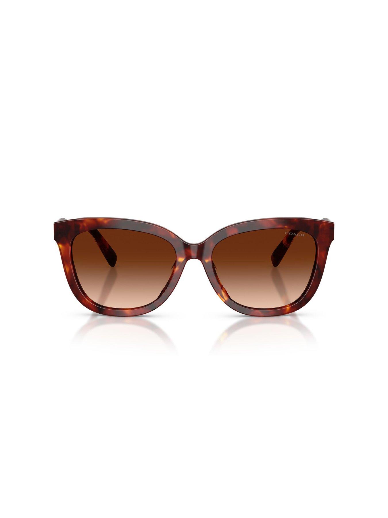 Image 5 of 5 of COACH Brown Cat Eye Sunglasses - Brown