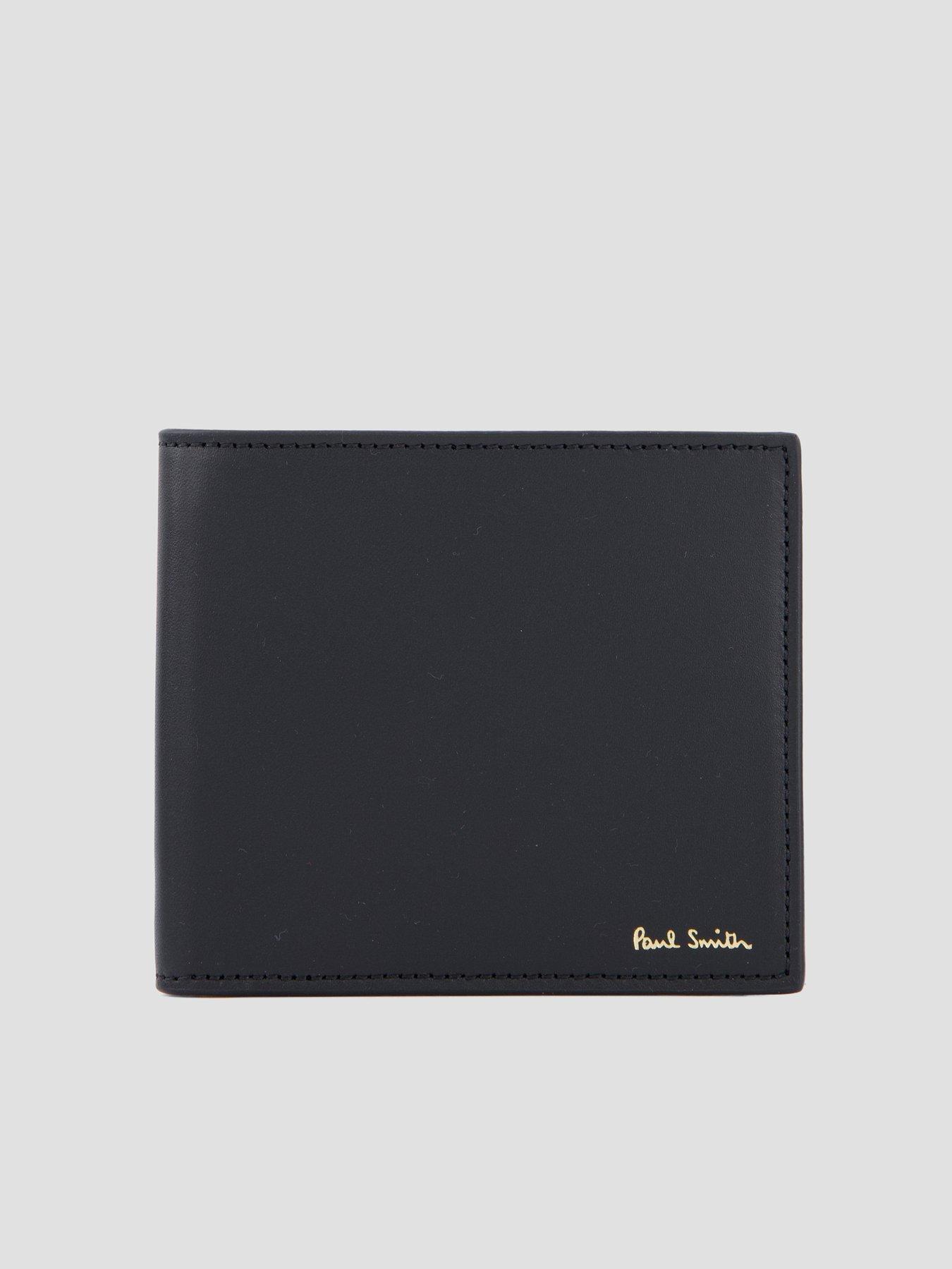 Image 6 of 6 of PS PAUL SMITH Leather Signature Stripe Interior Billfold Wallet - Black