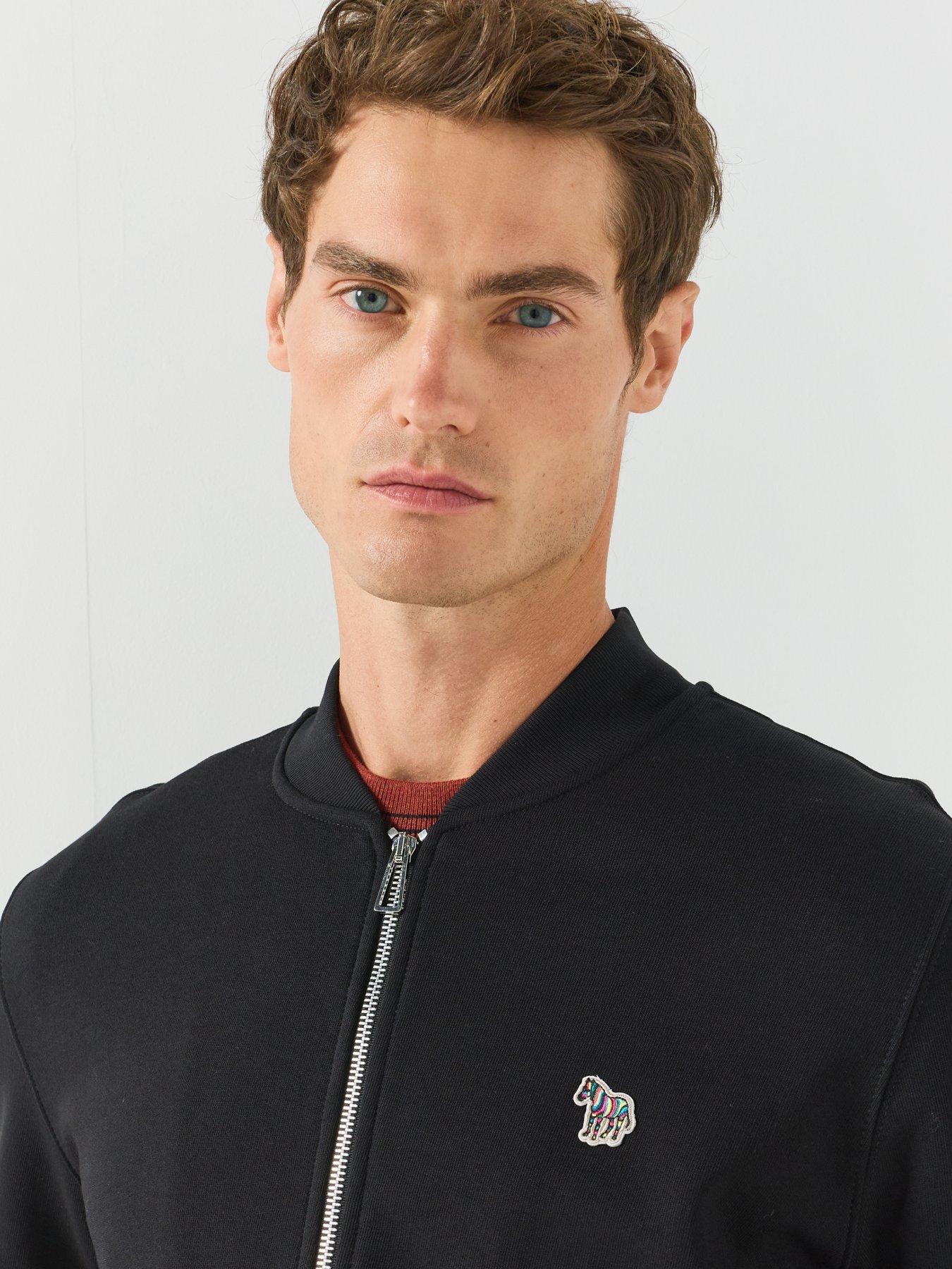 Image 4 of 6 of PS PAUL SMITH Regular Fit Zip Bomber Jacket - Black