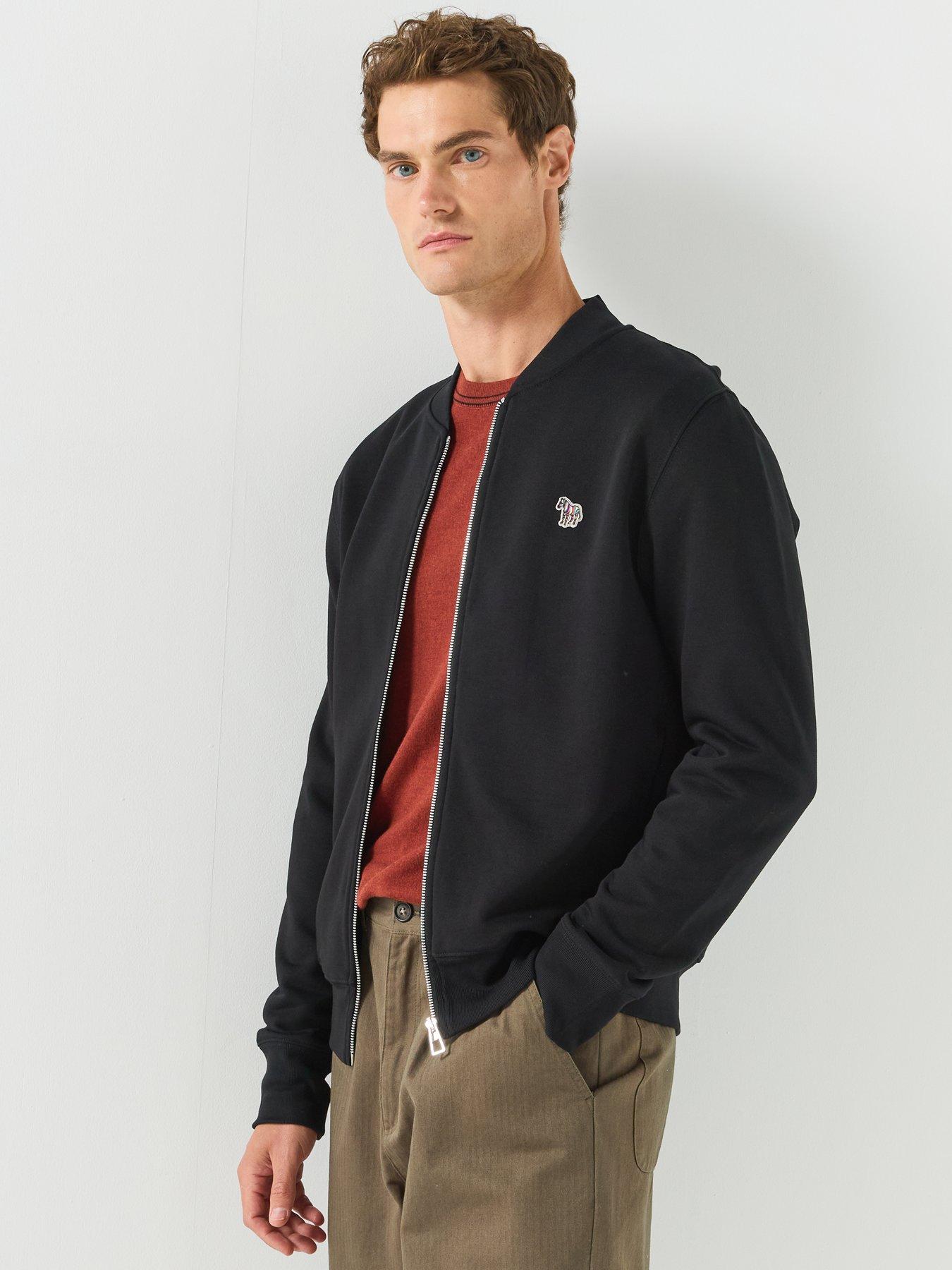 Image 6 of 6 of PS PAUL SMITH Regular Fit Zip Bomber Jacket - Black