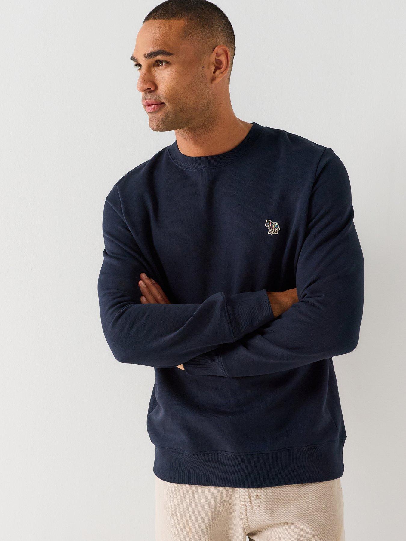 Image 1 of 5 of PS PAUL SMITH Men's Regular Fit Zebra Sweatshirt - Blue