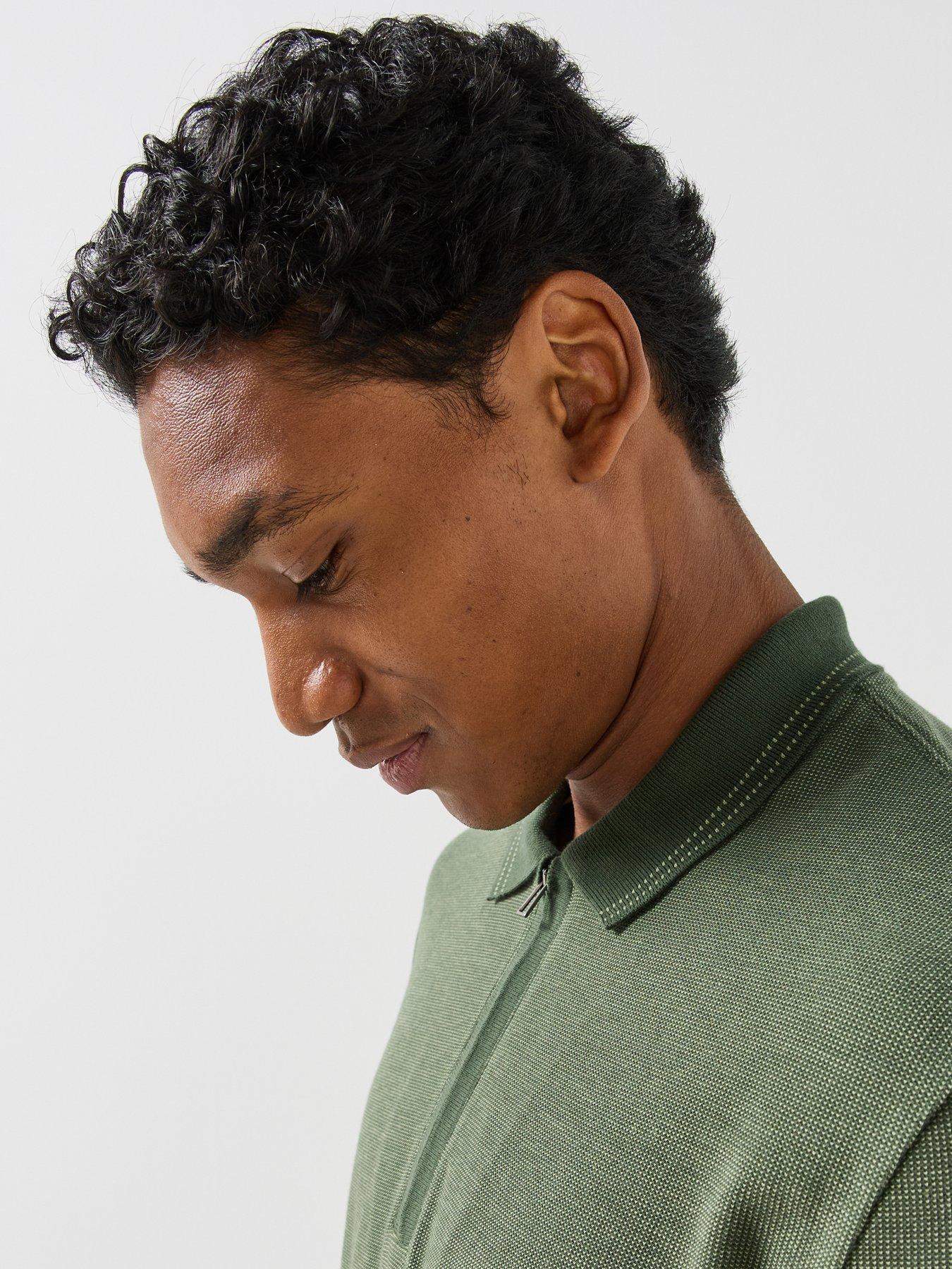 Image 4 of 6 of PS PAUL SMITH Ps Paul Smith Reg Fit Zip Polo Shirt