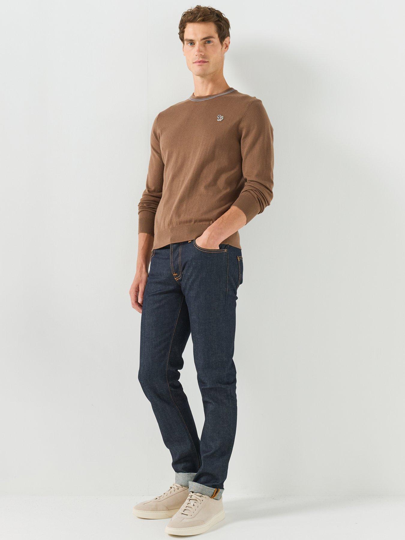 Image 3 of 5 of PS PAUL SMITH Crew Neck Knitted Jumper - Brown