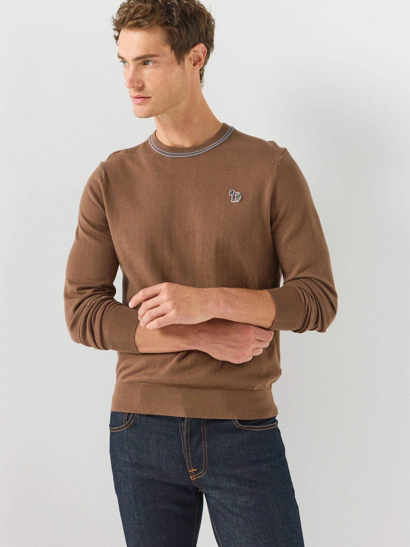 Image 5 of 5 of PS PAUL SMITH Crew Neck Knitted Jumper - Brown