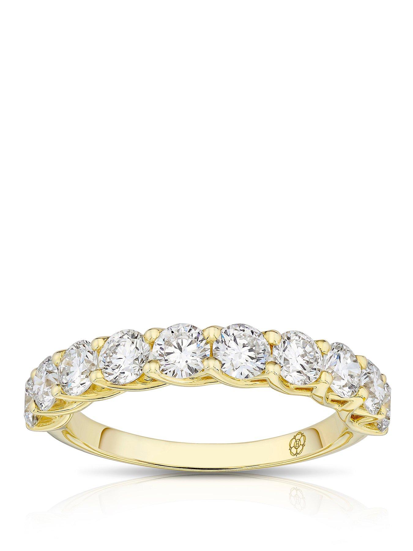Harriet Harriet 14ct Yellow Gold Eternity 1.50ct Lab Grown Diamond Ring
