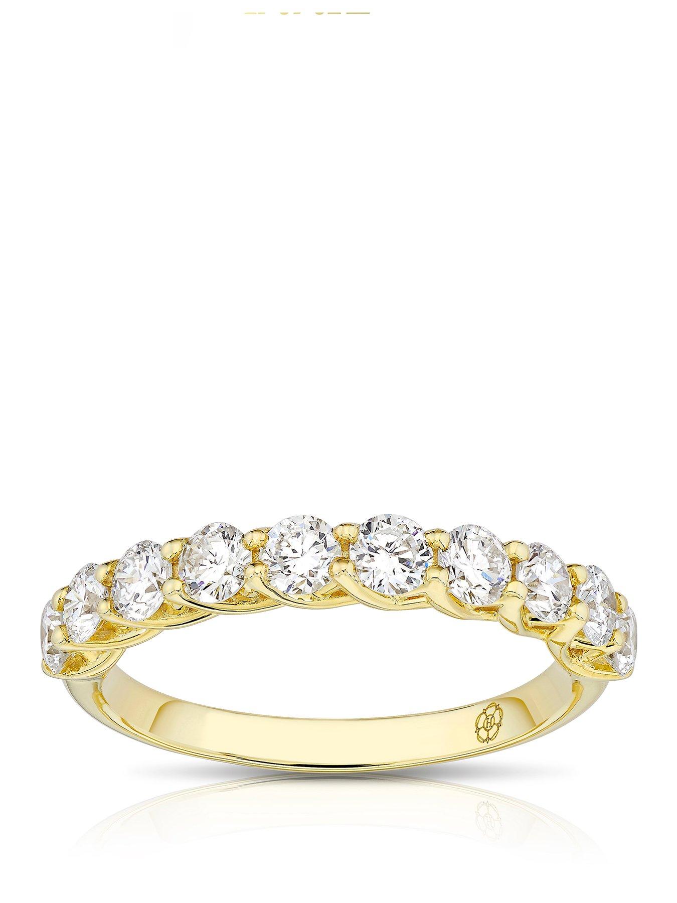 Harriet Harriet 14ct Yellow Gold Eternity 1ct Lab Grown Diamond Ring