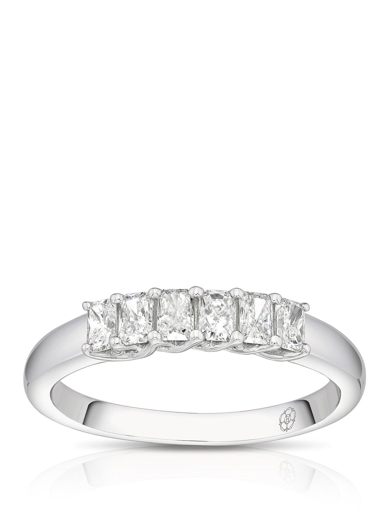 Harriet Harriet 14ct White Gold Radiant Eternity 0.50ct Lab Grown Diamond Ring