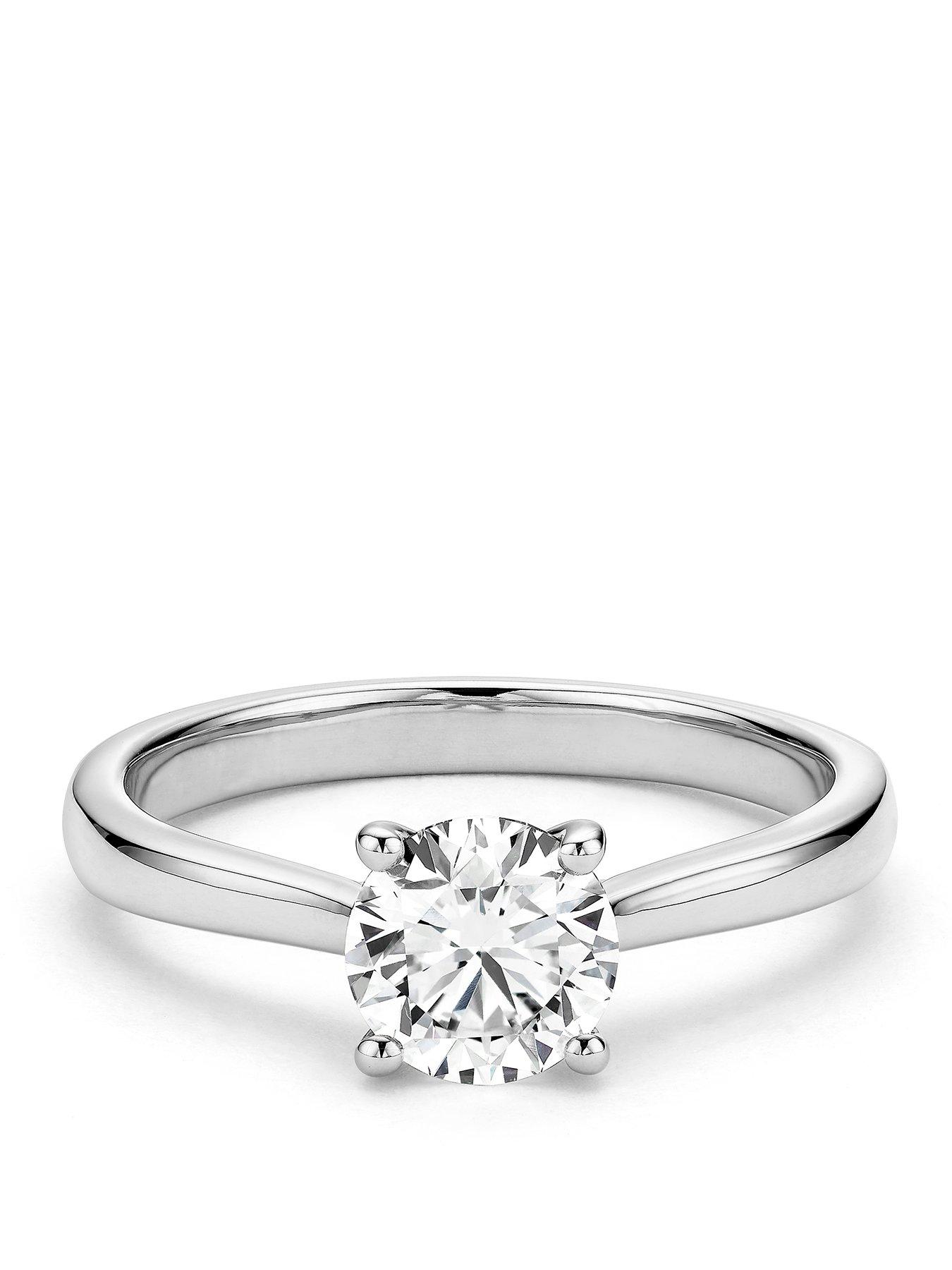 Image 1 of 3 of Harriet Sterling Silver 1ct Lab-Grown Diamond Solitaire Ring