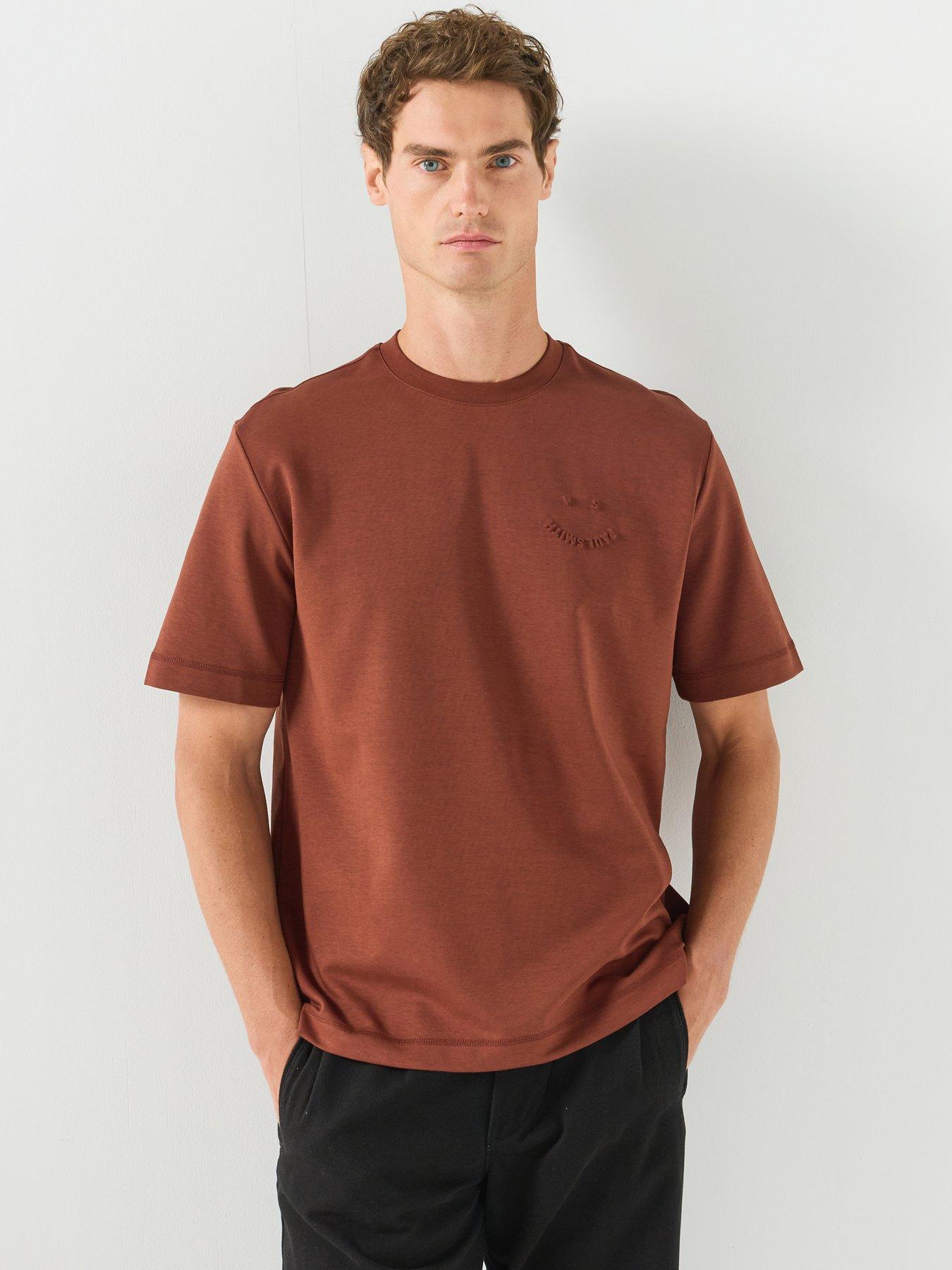 Image 1 of 5 of PS PAUL SMITH Relaxed Fit Short Sleeve T-Shirt - Red
