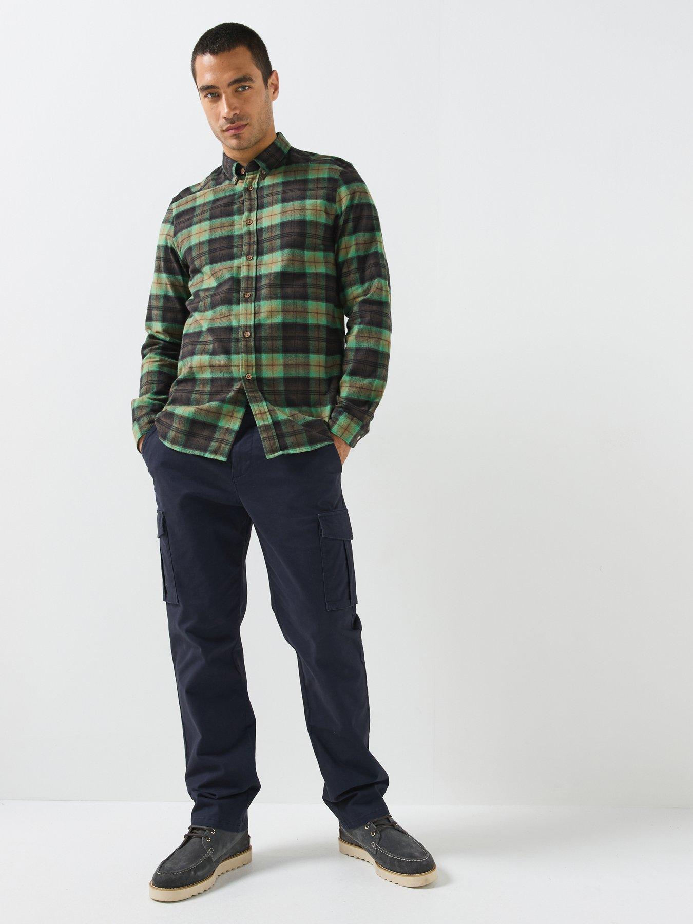 Image 3 of 6 of PS PAUL SMITH Long Sleeve Regular Fit Check Shirt - Green