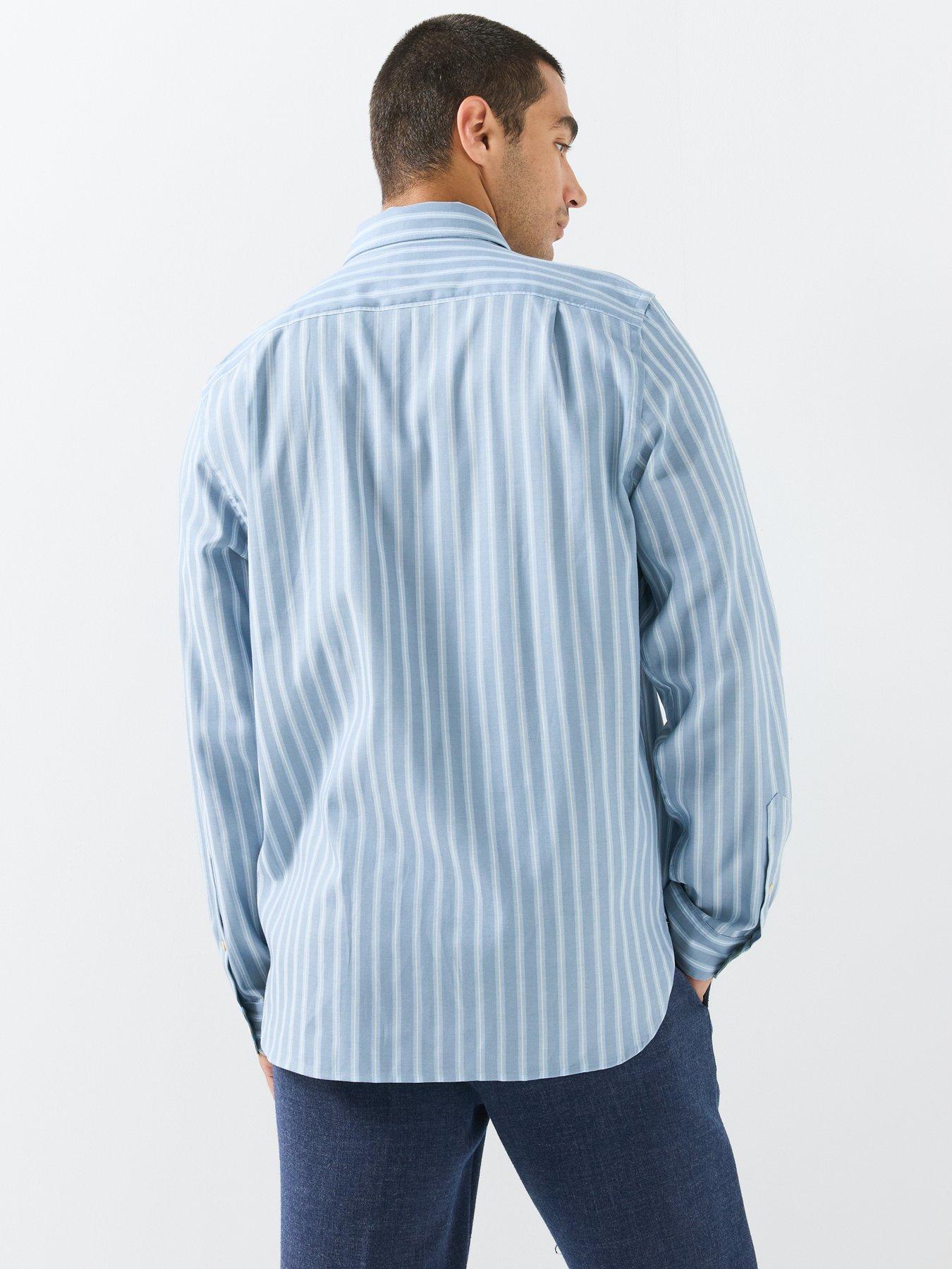 Image 2 of 6 of PS PAUL SMITH Long Sleeve Regular Fit Striped Shirt - Blue