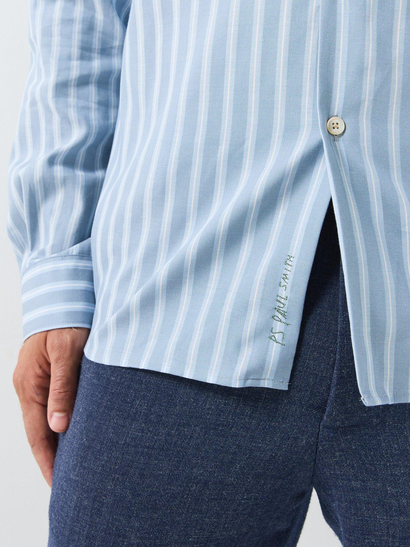 Image 4 of 6 of PS PAUL SMITH Long Sleeve Regular Fit Striped Shirt - Blue