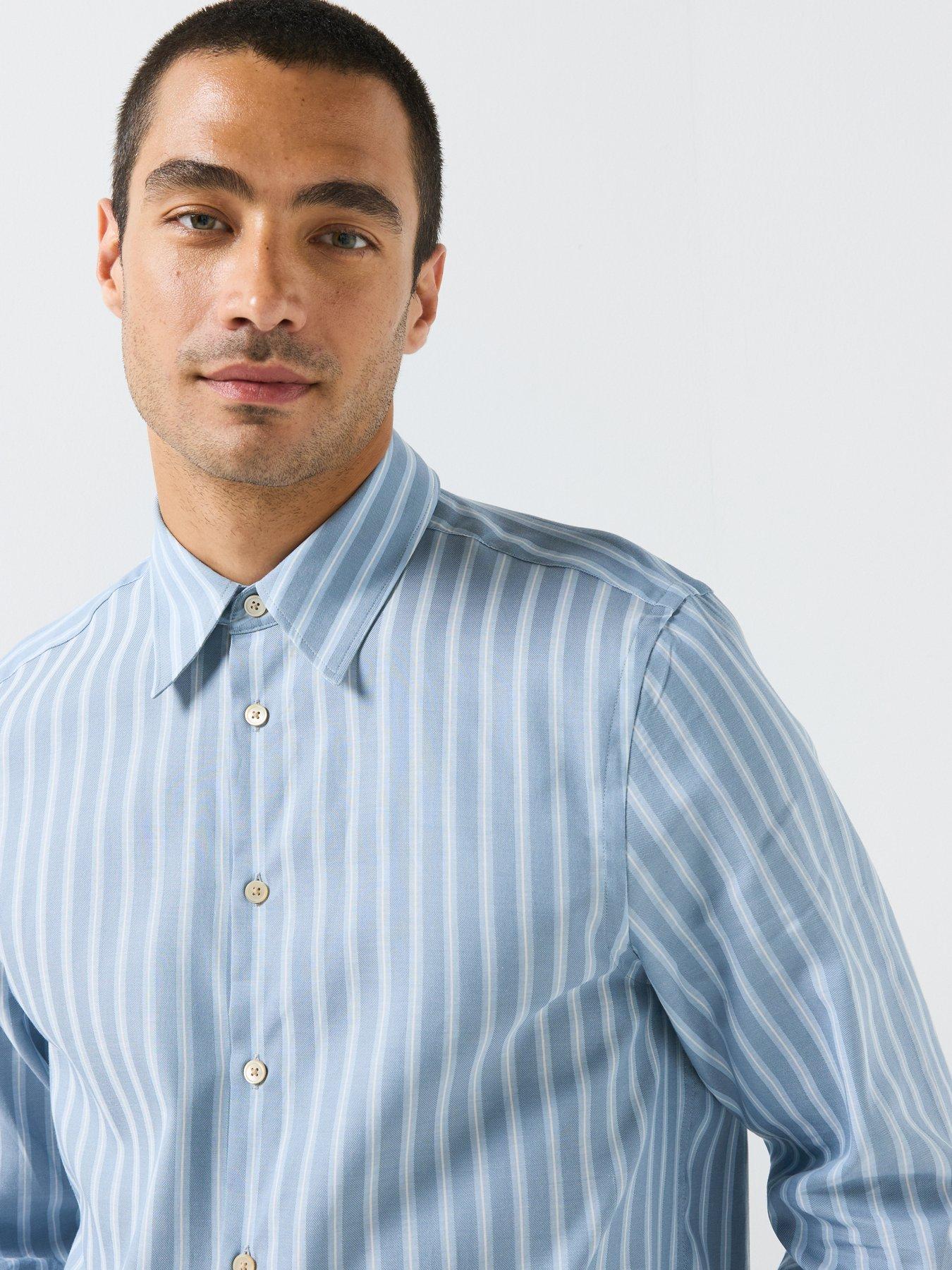 Image 5 of 6 of PS PAUL SMITH Long Sleeve Regular Fit Striped Shirt - Blue