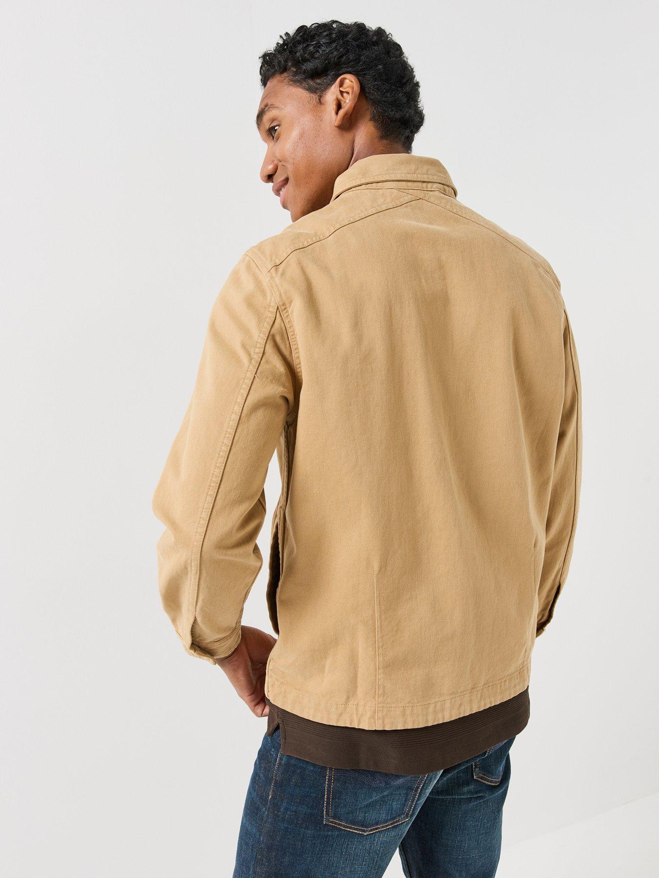 Image 2 of 6 of PS PAUL SMITH PS PAUL SMITH Mens Utility Overshirt Jacket - Beige