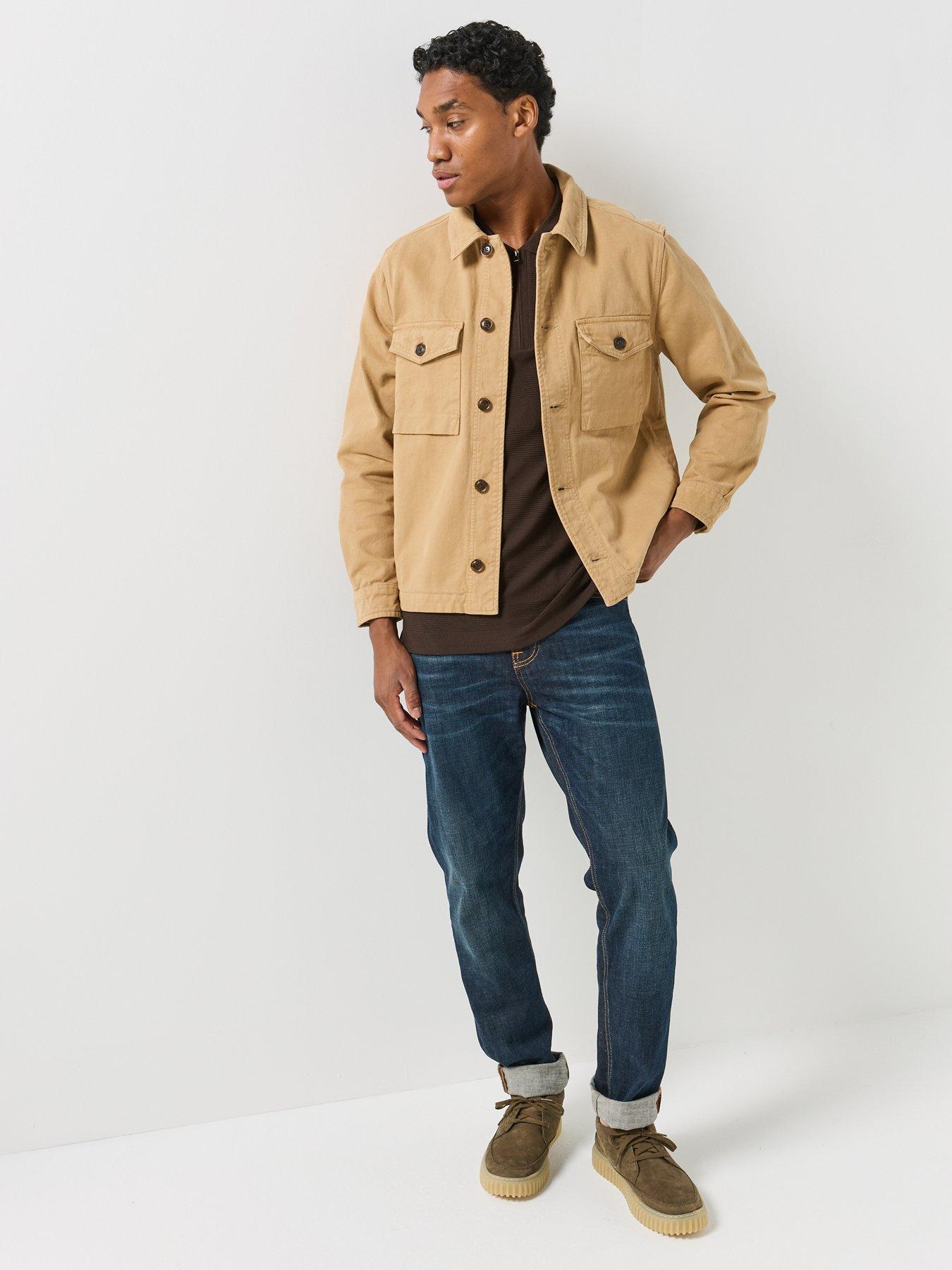 Image 3 of 6 of PS PAUL SMITH PS PAUL SMITH Mens Utility Overshirt Jacket - Beige