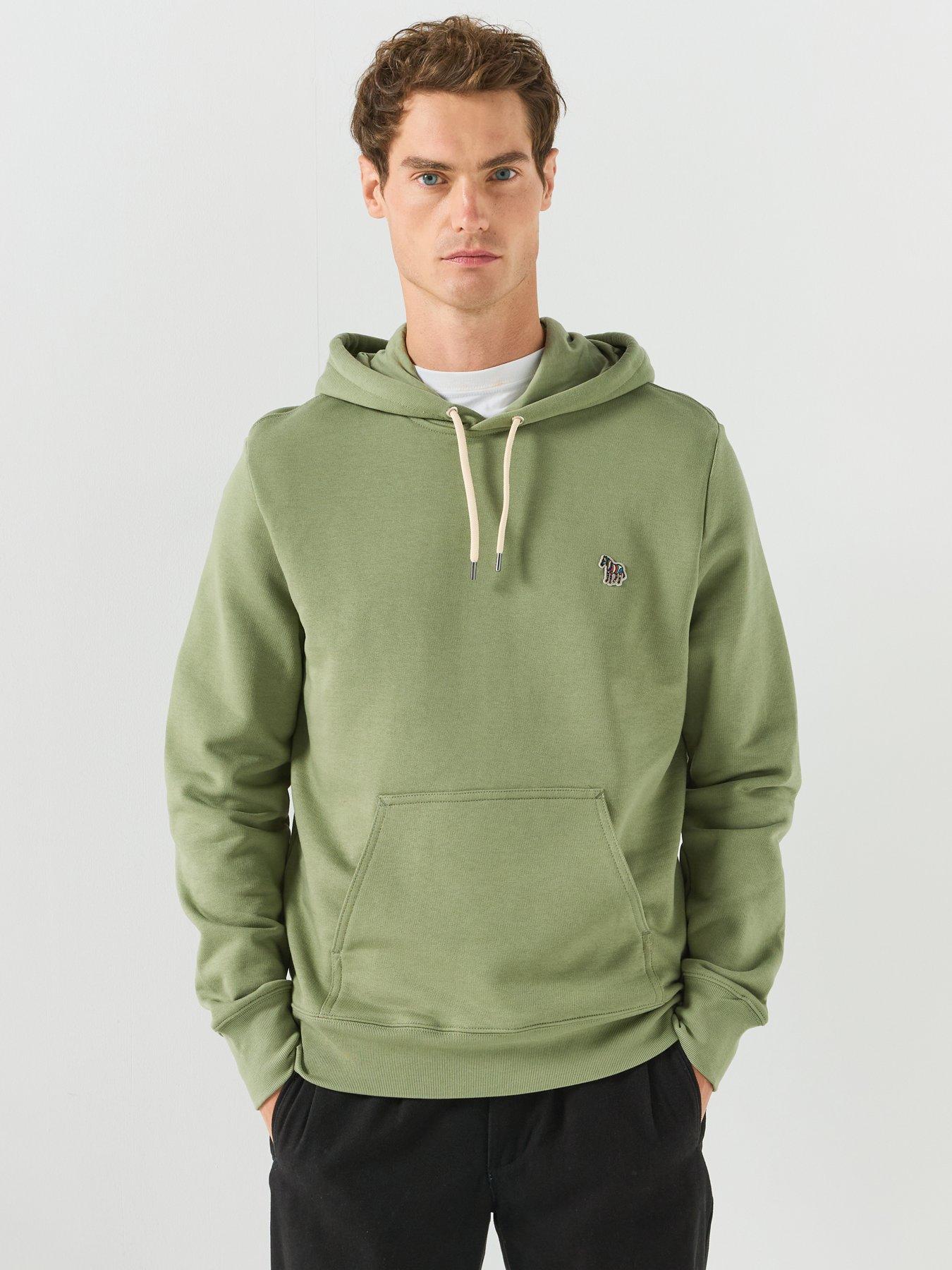 Image 1 of 6 of PS PAUL SMITH Regular Fit Zebra Hoodie - Green