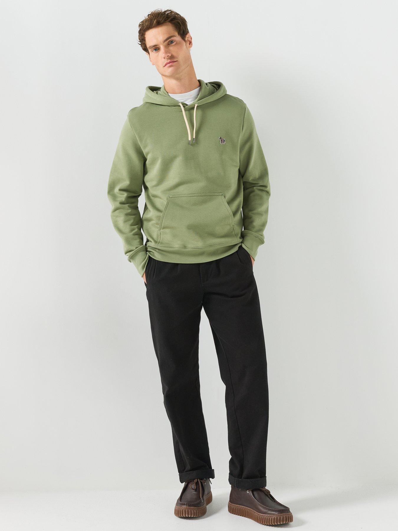 Image 3 of 6 of PS PAUL SMITH Regular Fit Zebra Hoodie - Green