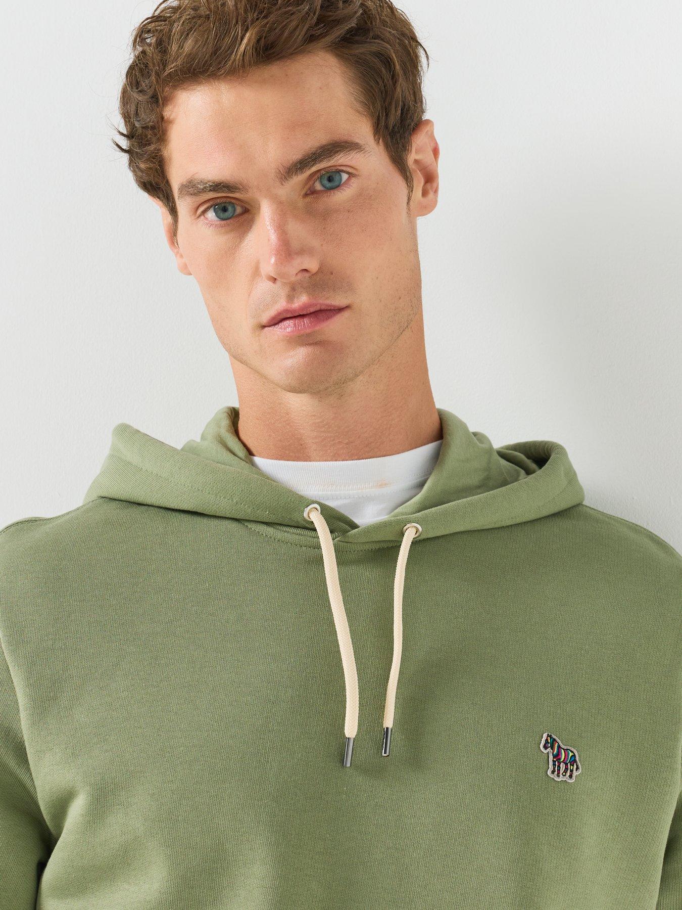 Image 4 of 6 of PS PAUL SMITH Regular Fit Zebra Hoodie - Green