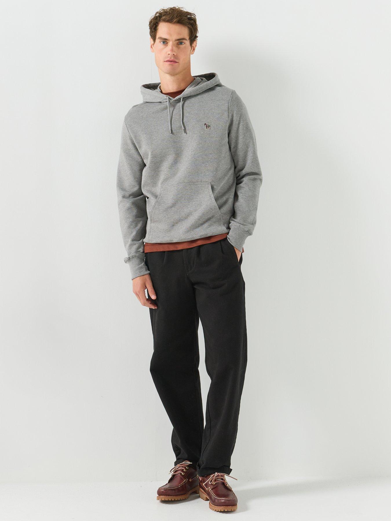 Image 3 of 6 of PS PAUL SMITH Regular Fit Zebra Hoodie - Grey