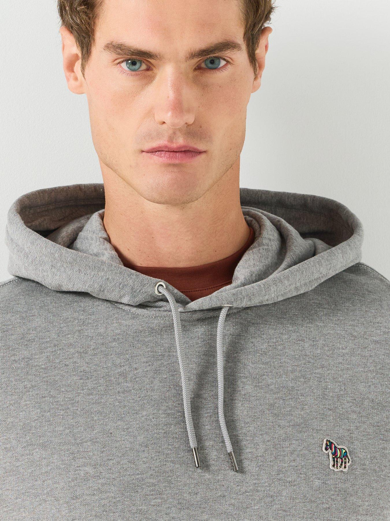 Image 4 of 6 of PS PAUL SMITH Regular Fit Zebra Hoodie - Grey