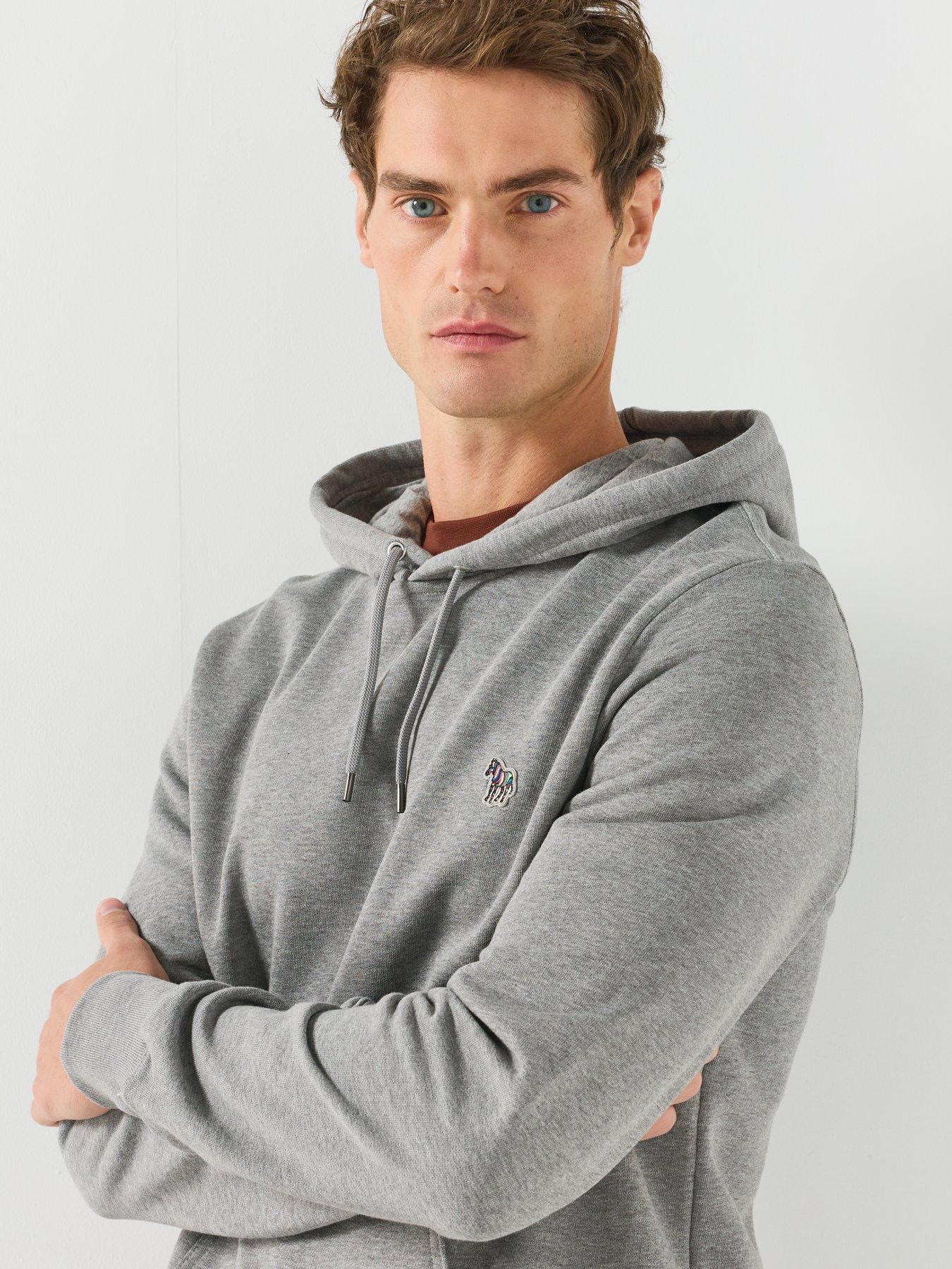 Image 5 of 6 of PS PAUL SMITH Regular Fit Zebra Hoodie - Grey