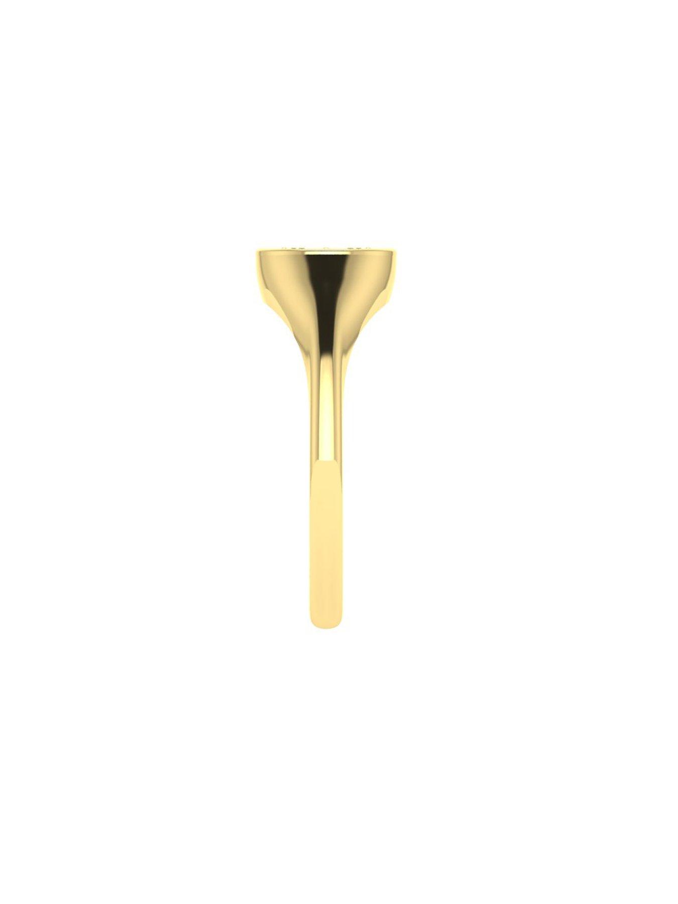 Image 2 of 5 of Kleora Iris Modern Electrum Diamond Cats Eye Ring - Gold