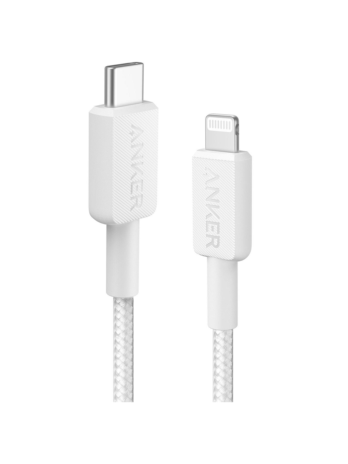 Anker Anker USB-C to Lightning Braided Charging Cable 0.9M, White
