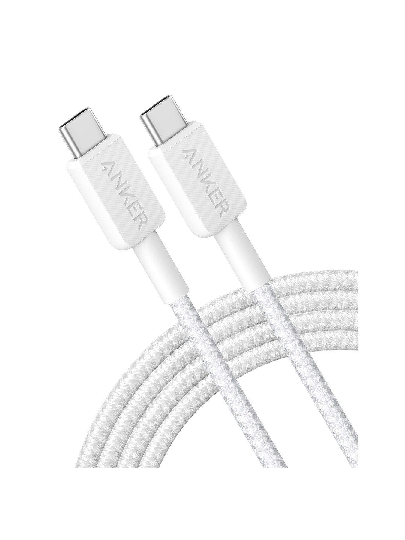 Anker Anker USB-C to USB-C Braided Charging Cable, 1.8M, White