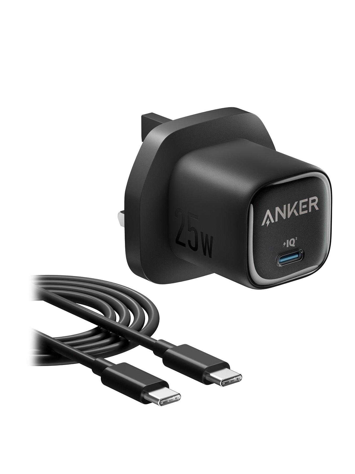 Anker Anker USB-C Charger, Fast Charging 25W with USB-C Cable, Black