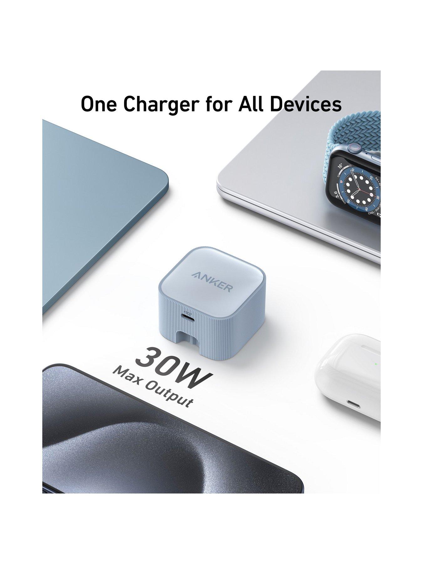 Image 4 of 7 of Anker Anker Nano USB-C Charger, 30W Fast Charging, White
