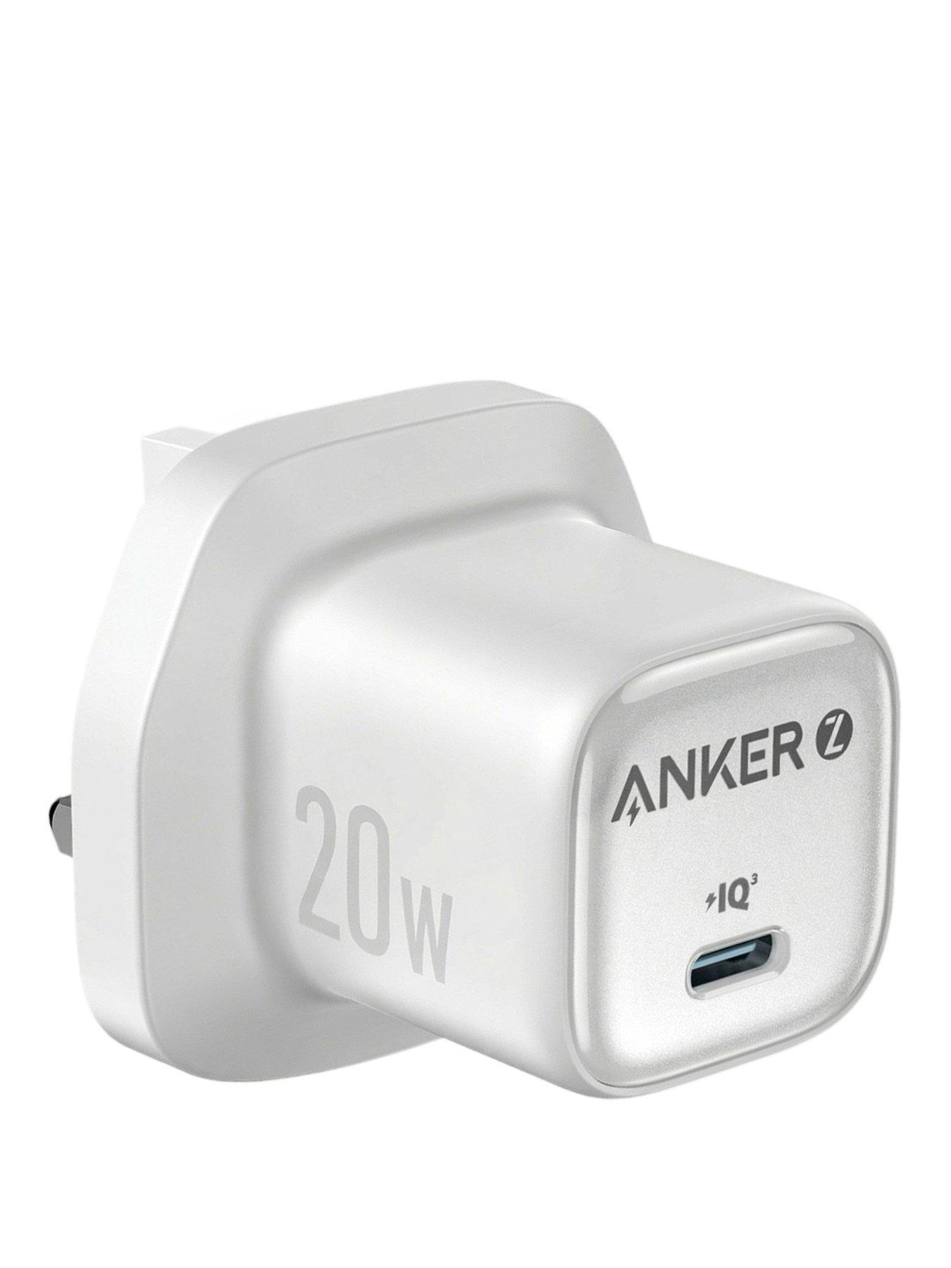 Anker Anker USB-C Charger, 20W Fast Charging, White