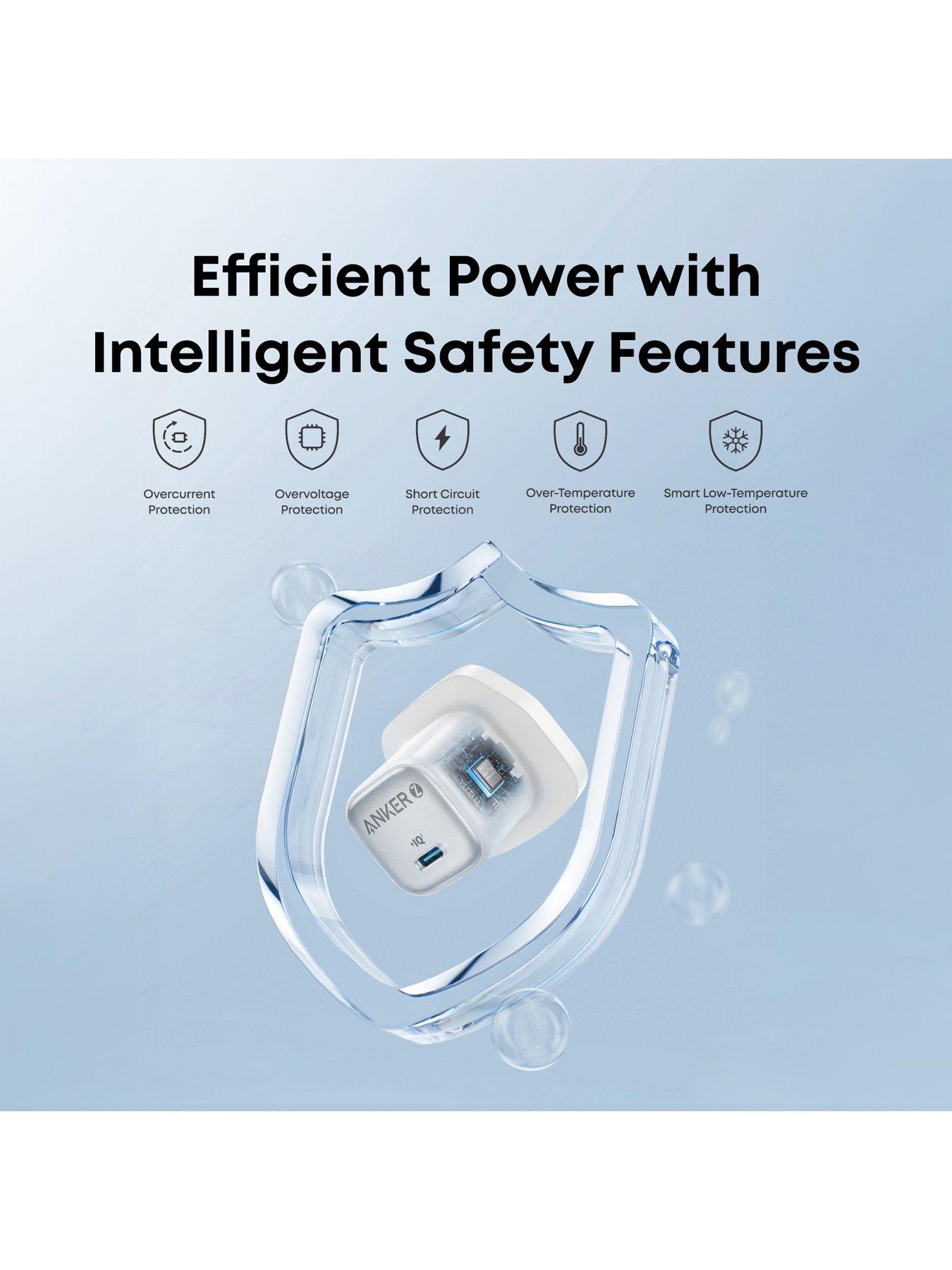 Image 5 of 6 of Anker Anker USB-C Charger, 20W Fast Charging, White