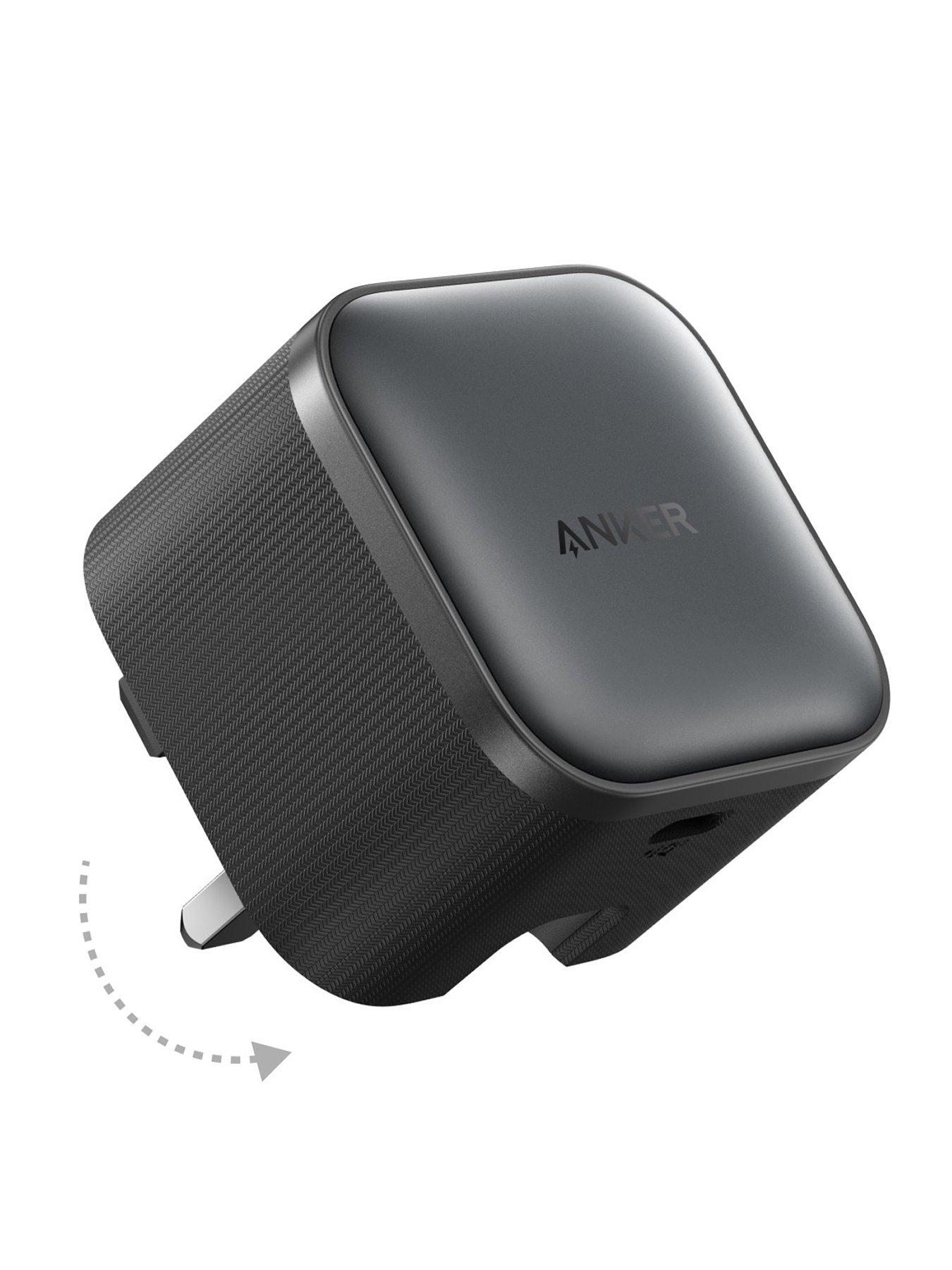 Anker Anker Nano Foldable USB-C Charger, 45W Fast Charging with USB-C Cable, Black
