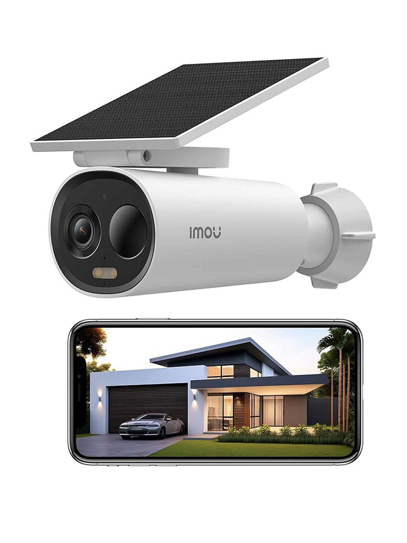 IMOU Cell 3C All-In-One, 2K/3MP, Outdoor Pan  &  Tilt Smart Wi-Fi Rechargeable Battery Security Camera with Solar Panel