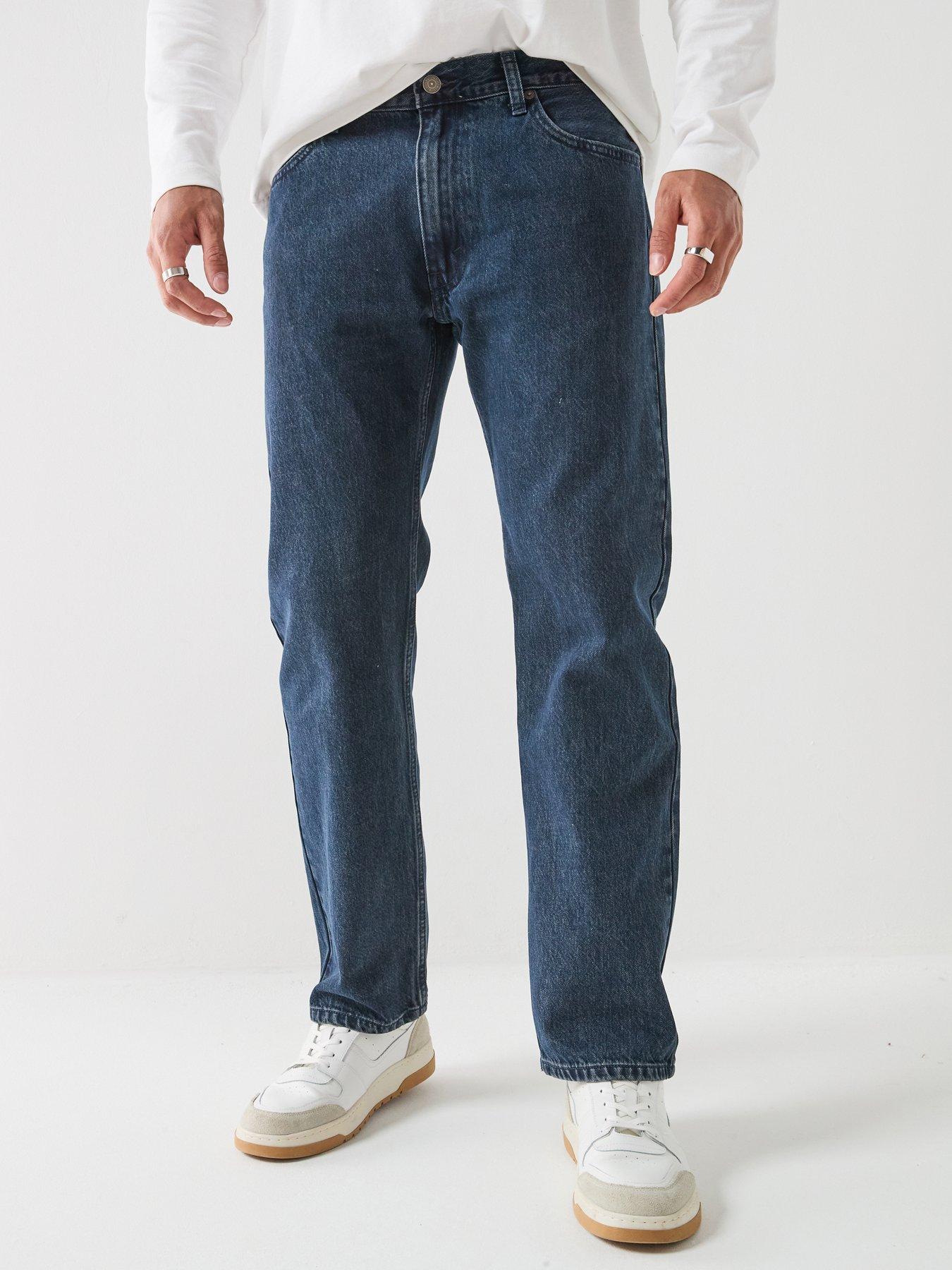 Image 1 of 6 of Levi's Mens 555 Relaxed Straight Jeans - Dark Blue