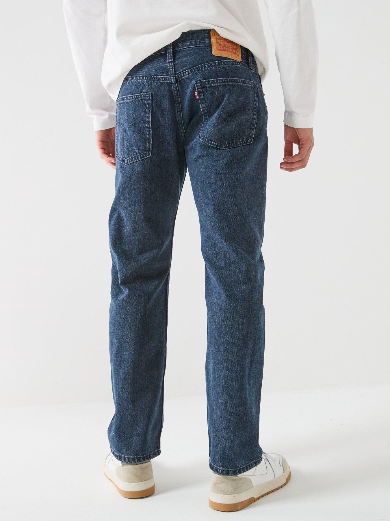 Image 2 of 6 of Levi's Mens 555 Relaxed Straight Jeans - Dark Blue
