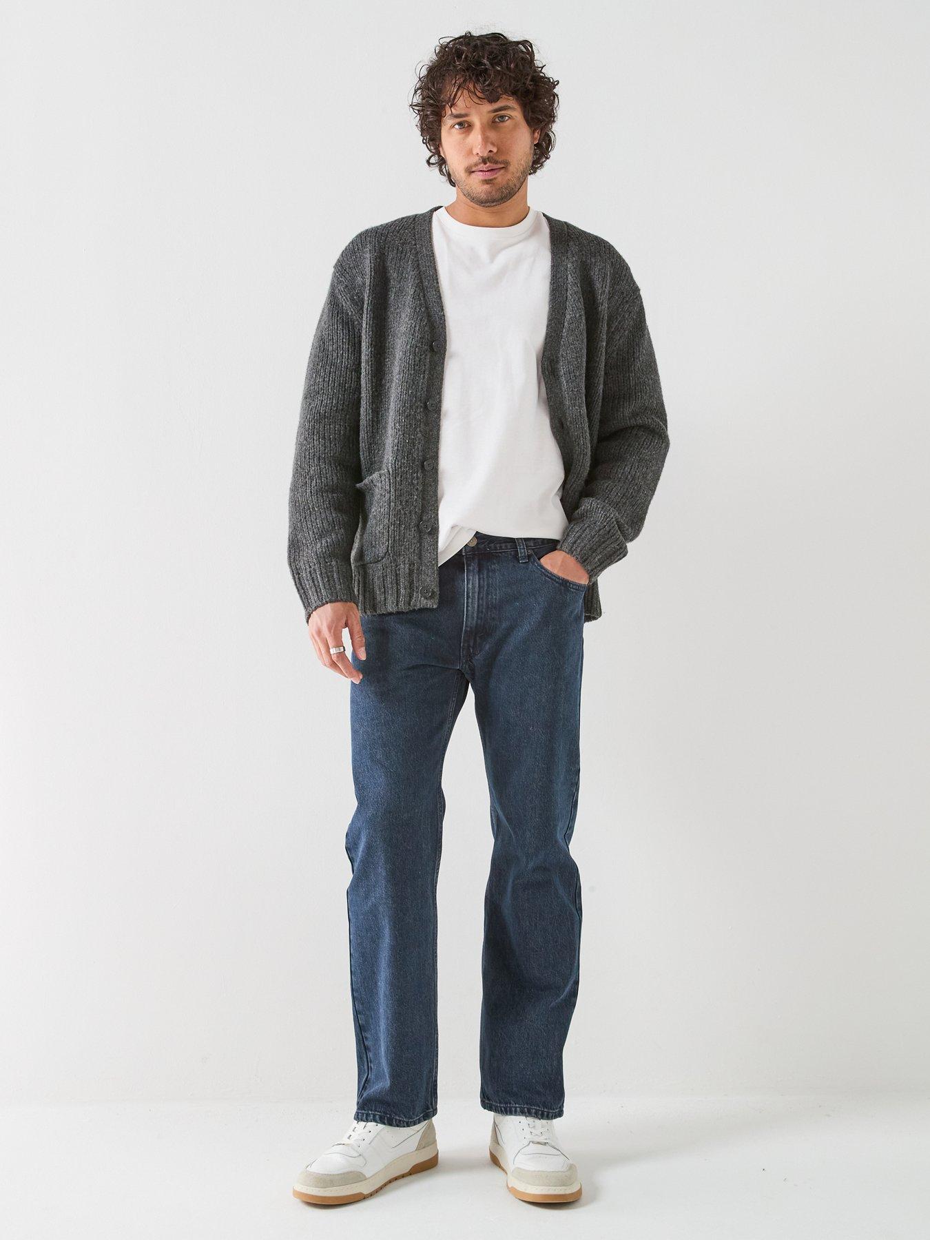 Image 3 of 6 of Levi's Mens 555 Relaxed Straight Jeans - Dark Blue