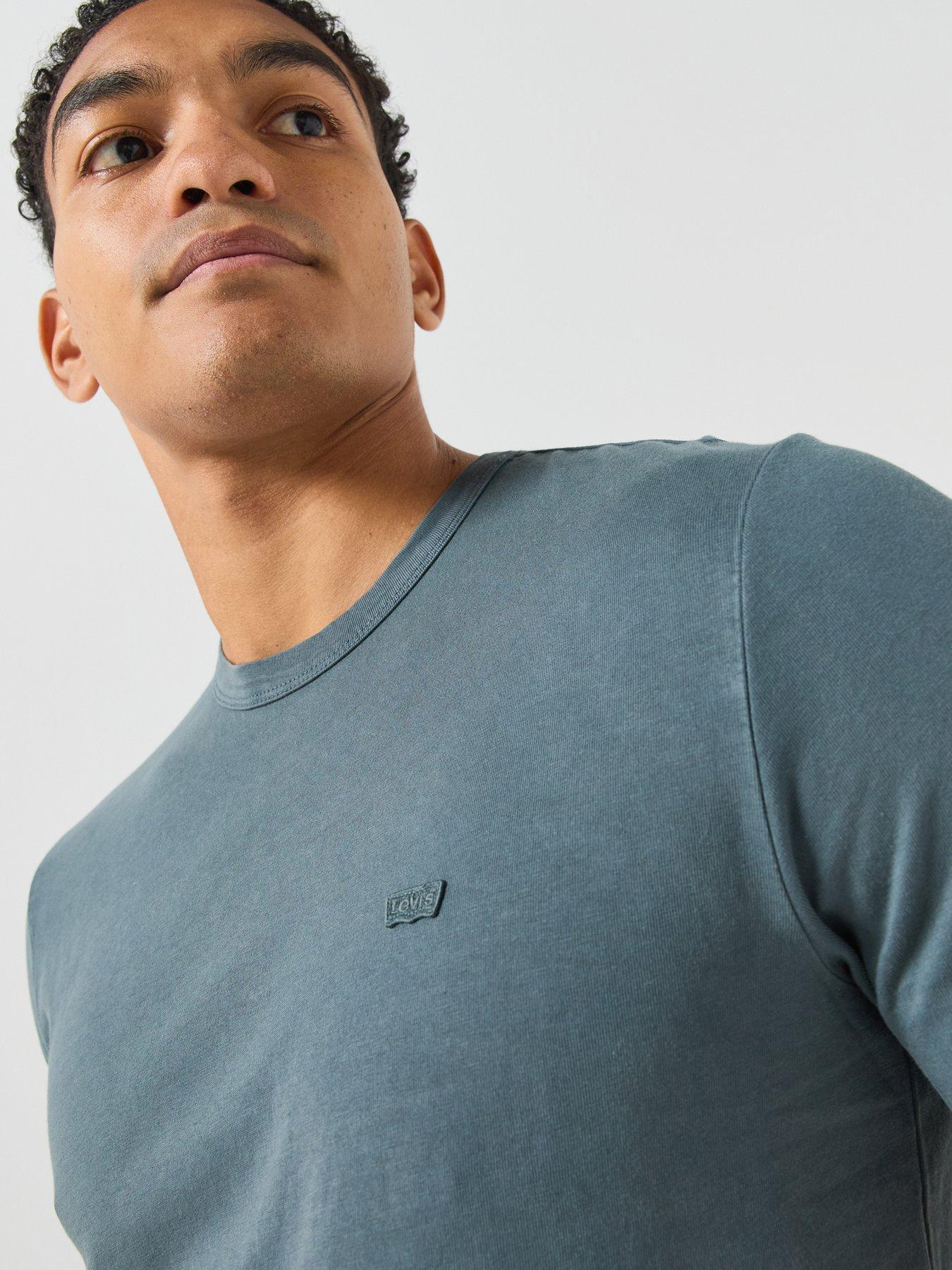 Image 4 of 6 of Levi's Mens 100% Cotton Jersey Crew Neck T-Shirt - Blue