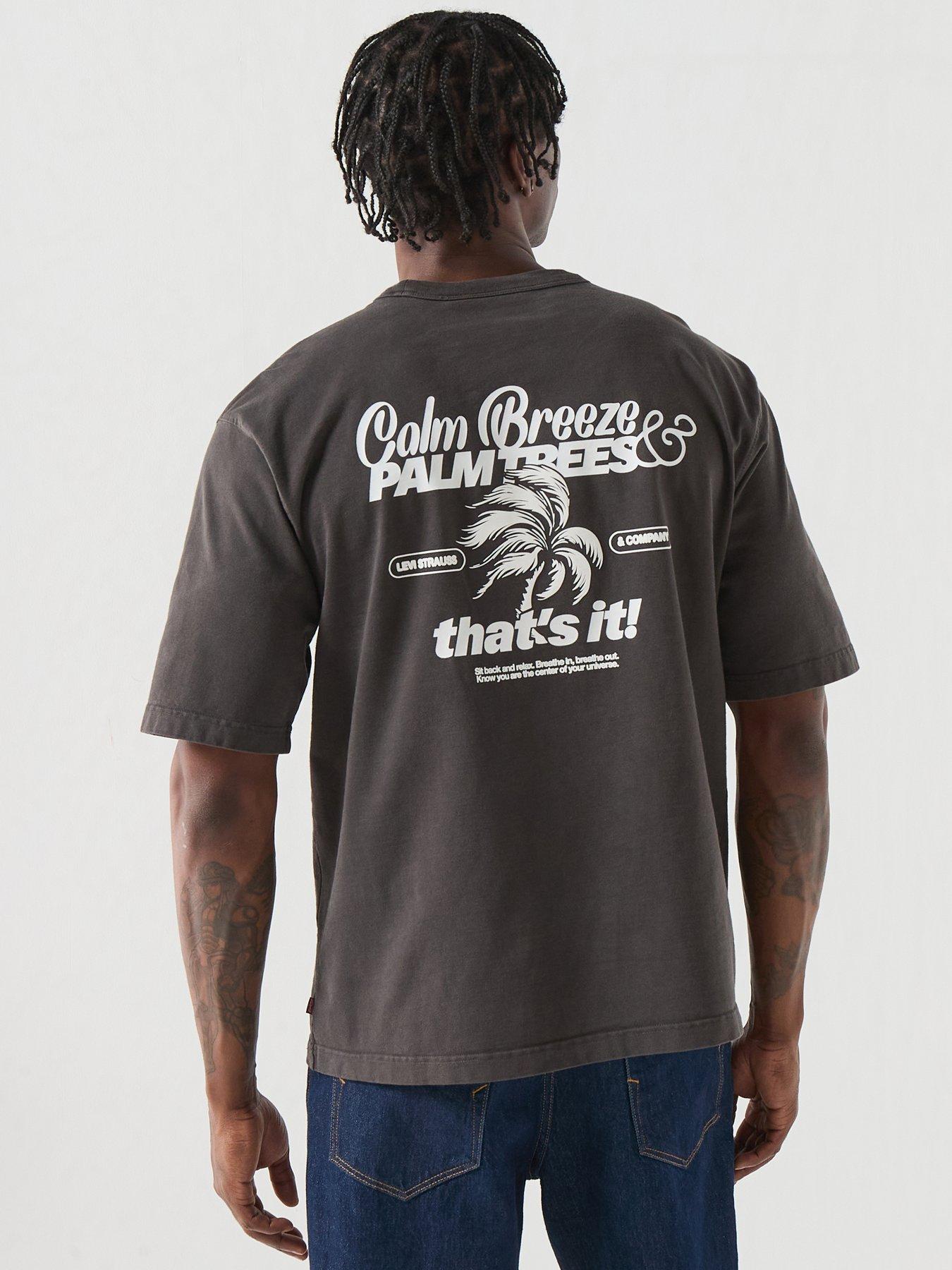 Image 1 of 6 of Levi's Crew Neck Cotton T-Shirt - Brown