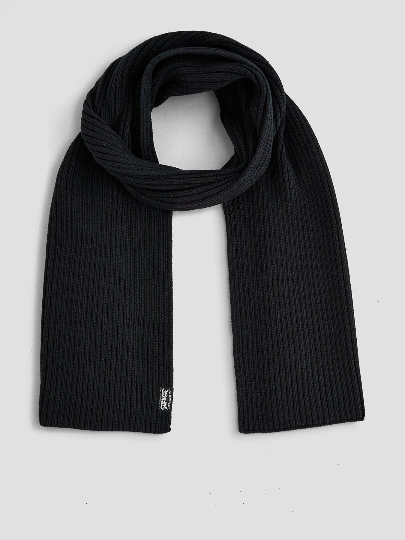 Image 1 of 4 of Levi's Levi's Sunset Knitted Scarf - Black