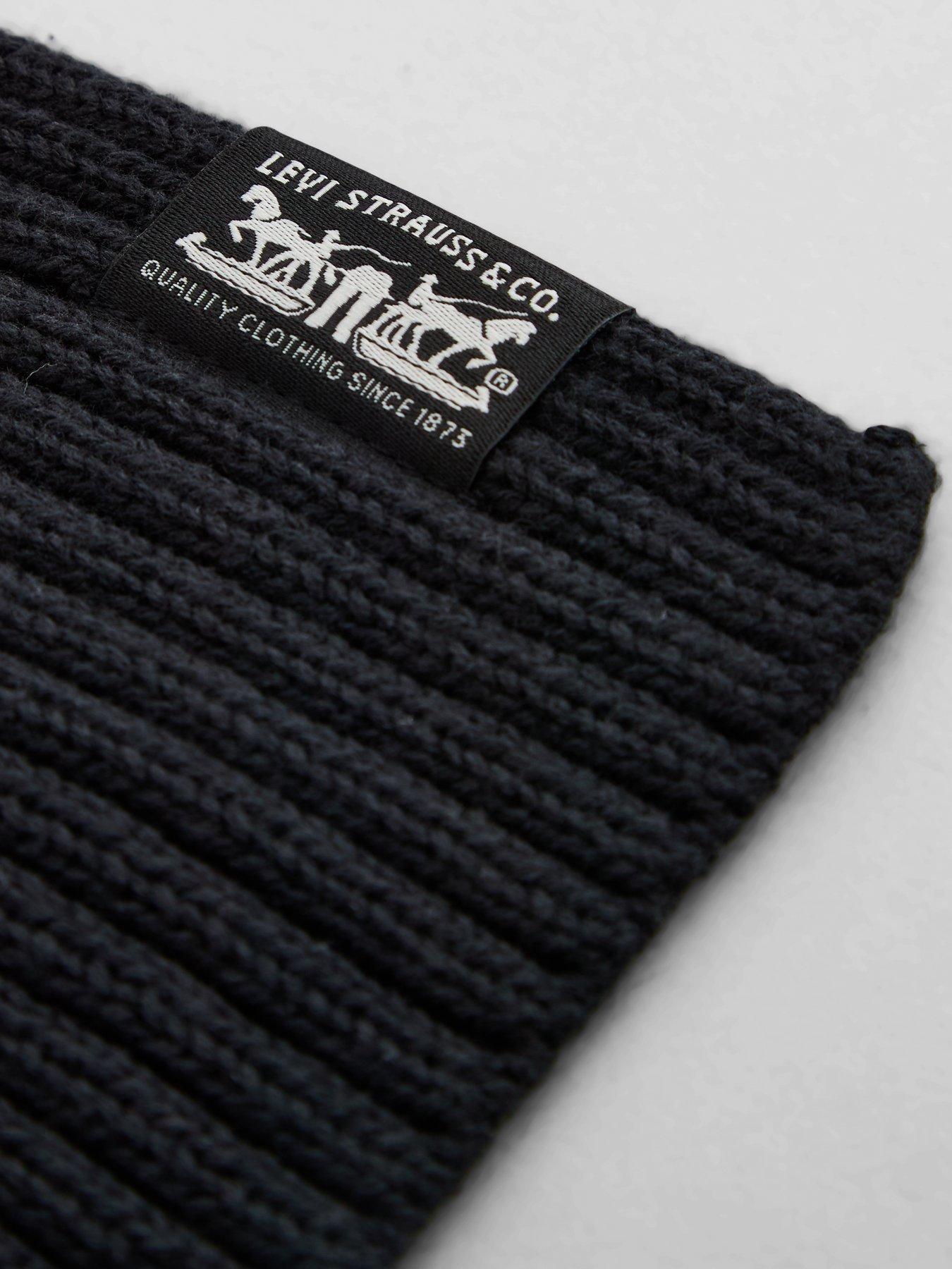 Image 4 of 4 of Levi's Levi's Sunset Knitted Scarf - Black
