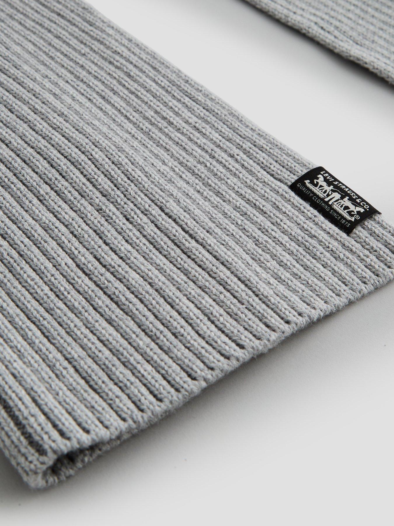 Image 2 of 5 of Levi's Full Zip Regular Fit High Neck Knitted Jumper - Dark Blue