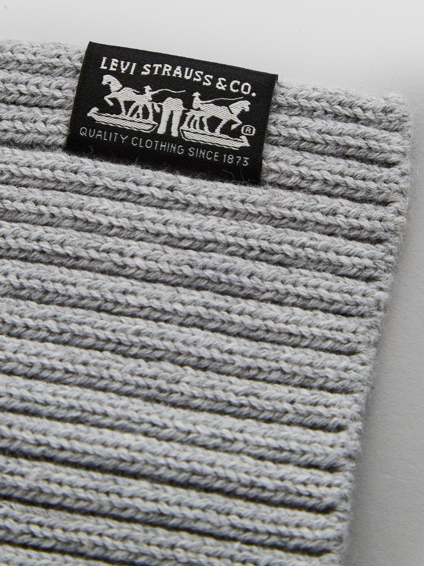 Image 5 of 5 of Levi's Full Zip Regular Fit High Neck Knitted Jumper - Dark Blue