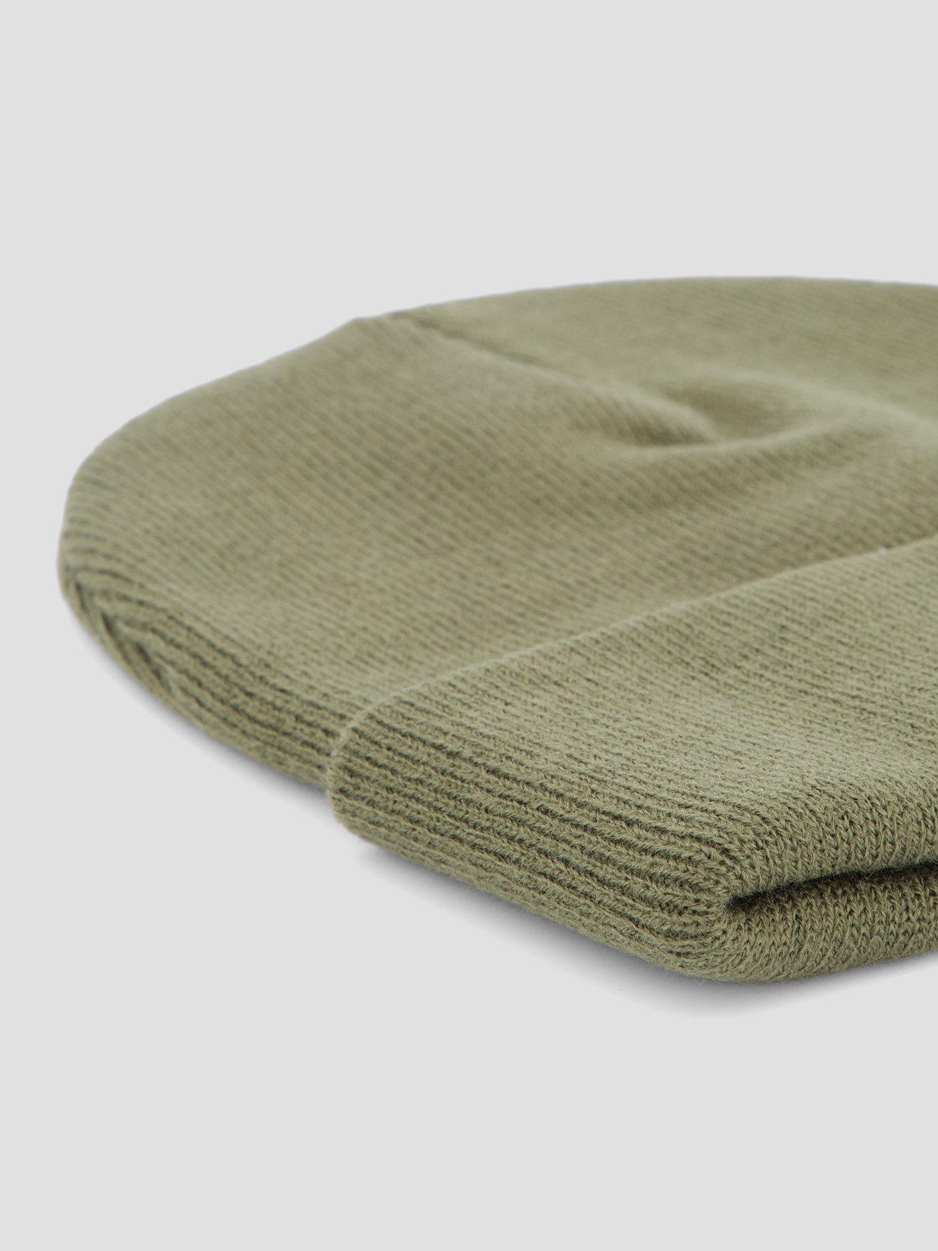 Image 4 of 4 of Levi's Mens Embarcadero Knitted Turn-Up Cuff Beanie Hat - Green
