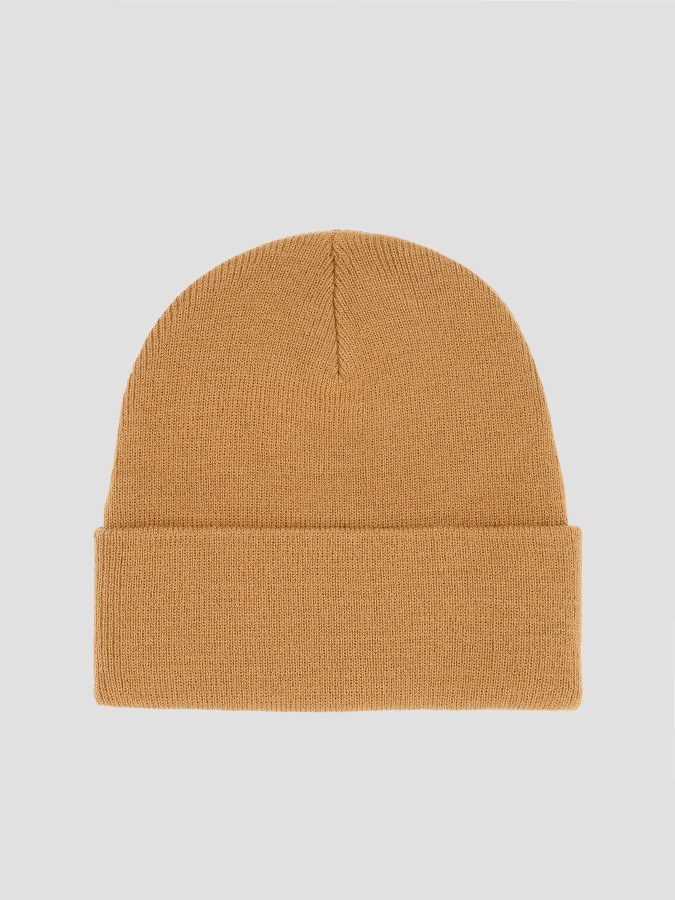 Image 2 of 4 of Levi's Mens Embarcadero Soft Knit Turn-Up Cuff Beanie Hat - Brown
